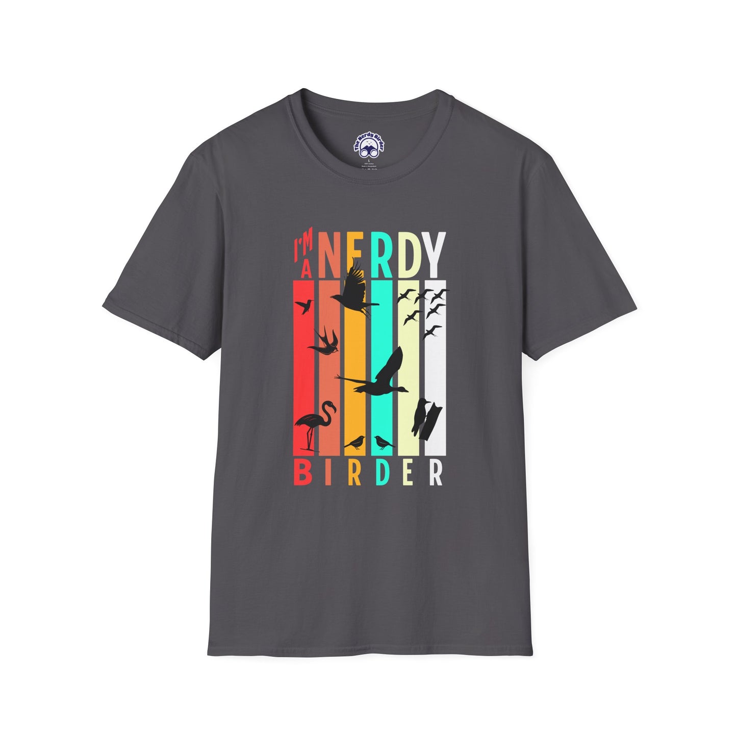 I'm A Nerdy Birder Unisex Softstyle T-Shirt - Nature Lover's Gift