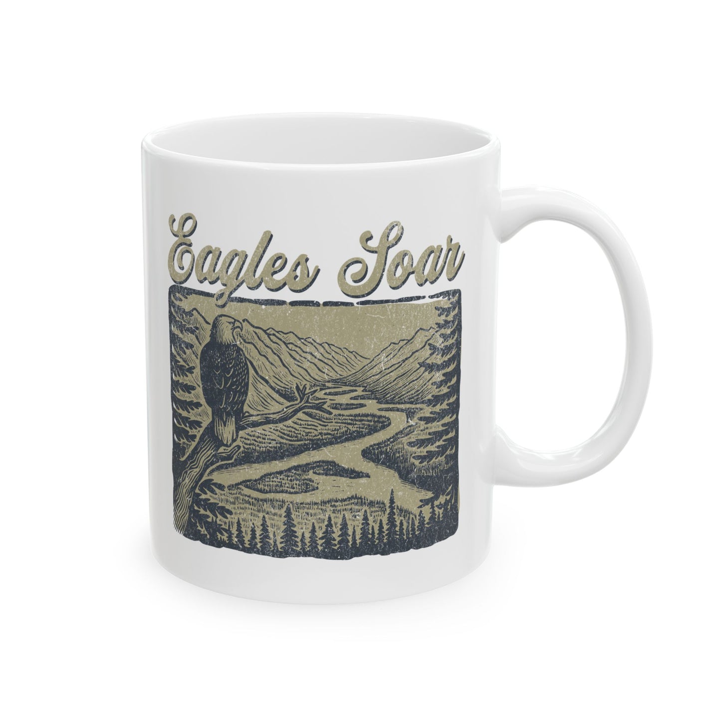 Eagles Soar Ceramic Mug - Perfect for Gifting and Celebrations