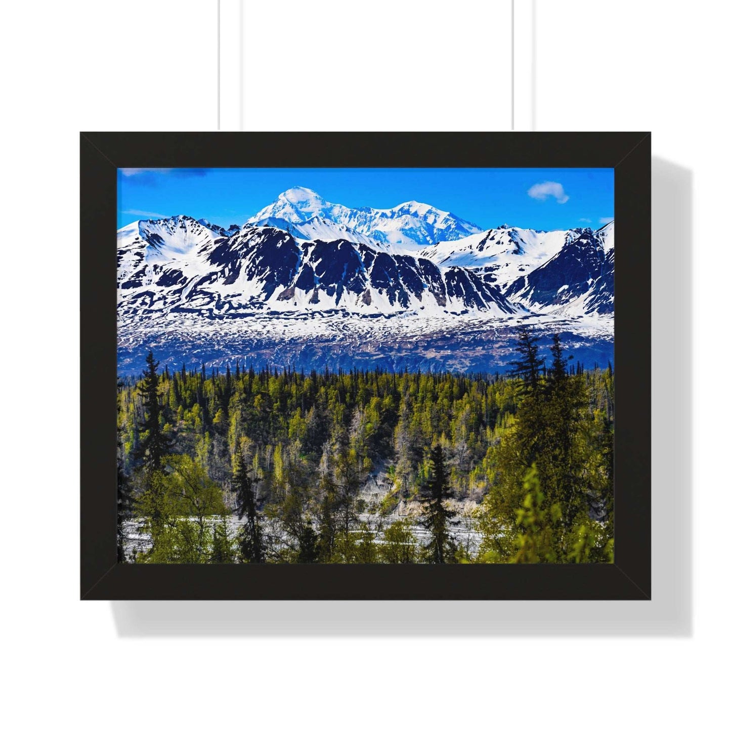 Mountain Landscape Framed Poster, Scenic Wall Art, Nature Decor, Gift for Outdoor Lovers, Home Office Artwork, Nature