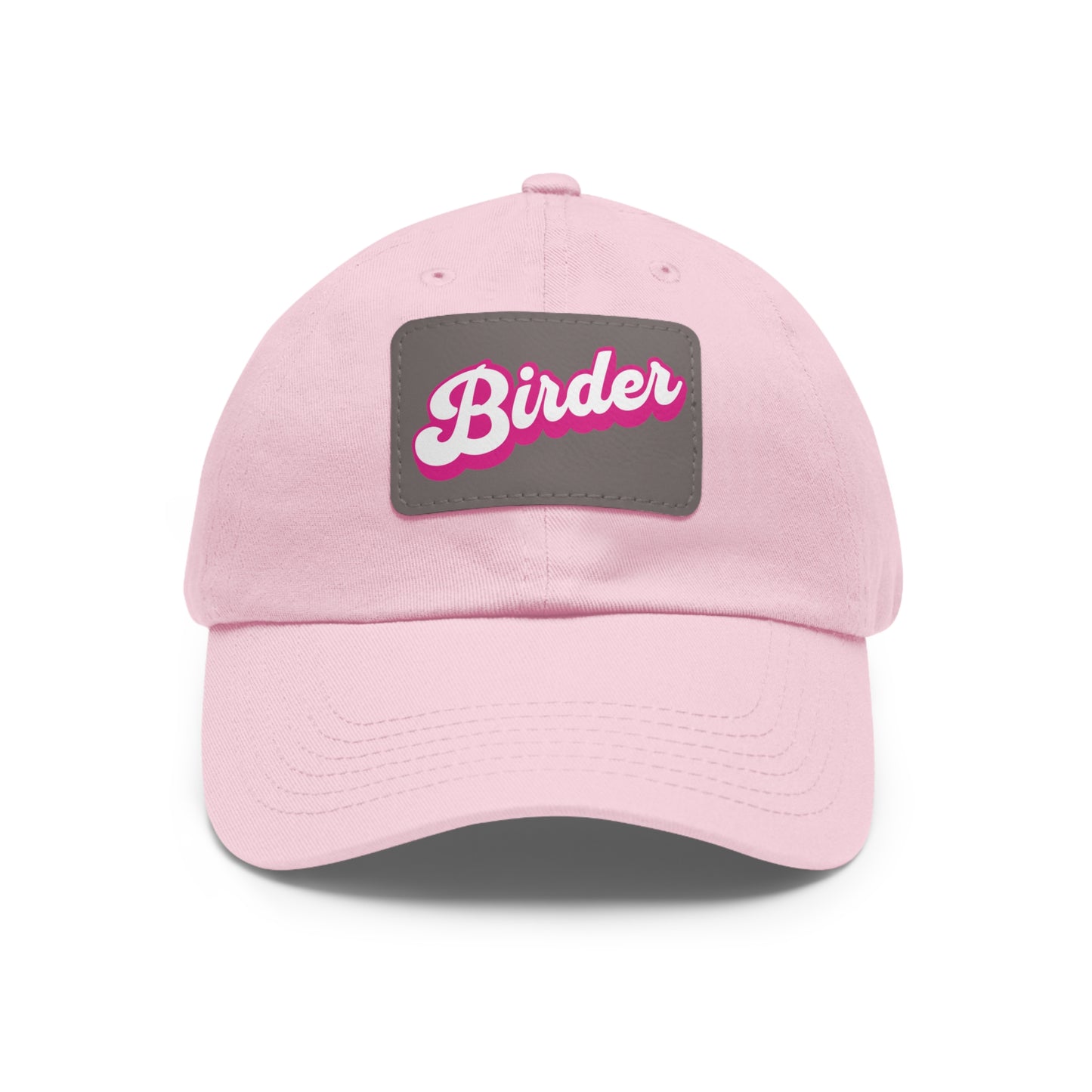 The Nerdy Birder - Birder Hat with Leather Patch for Inspired by childhood memories of playful glamour, Stylish Outdoor Cap, Gift for Bird Watching Enthusiasts, Casual Fashion Accessory