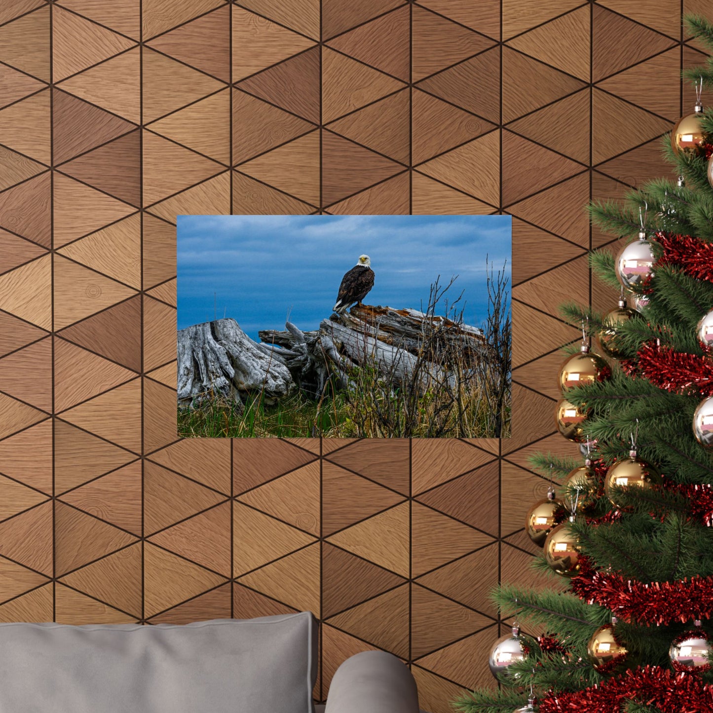 Majestic Eagle Matte Horizontal Poster - Nature Wall Art for Bird Lovers