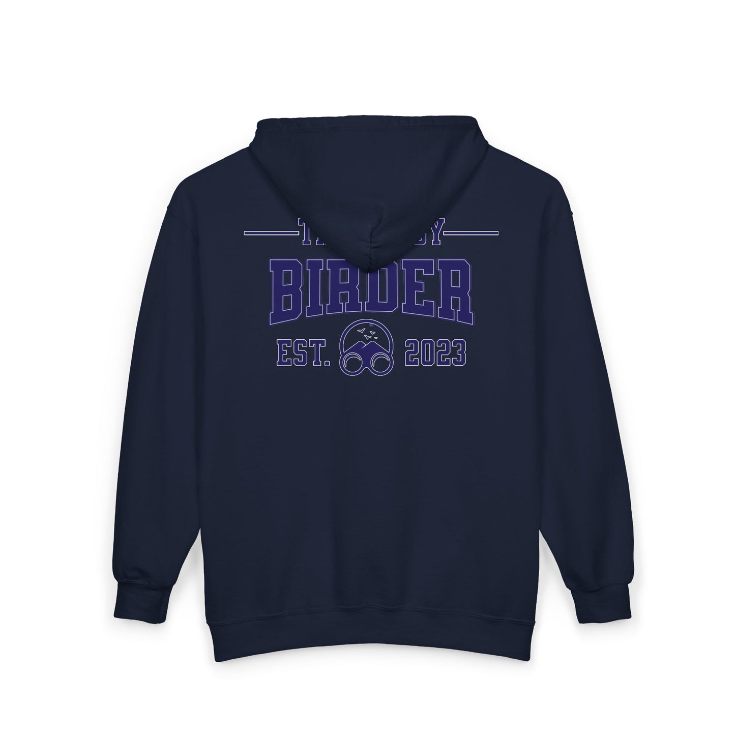 Nerdy Birder College Zip-Up Hoodie