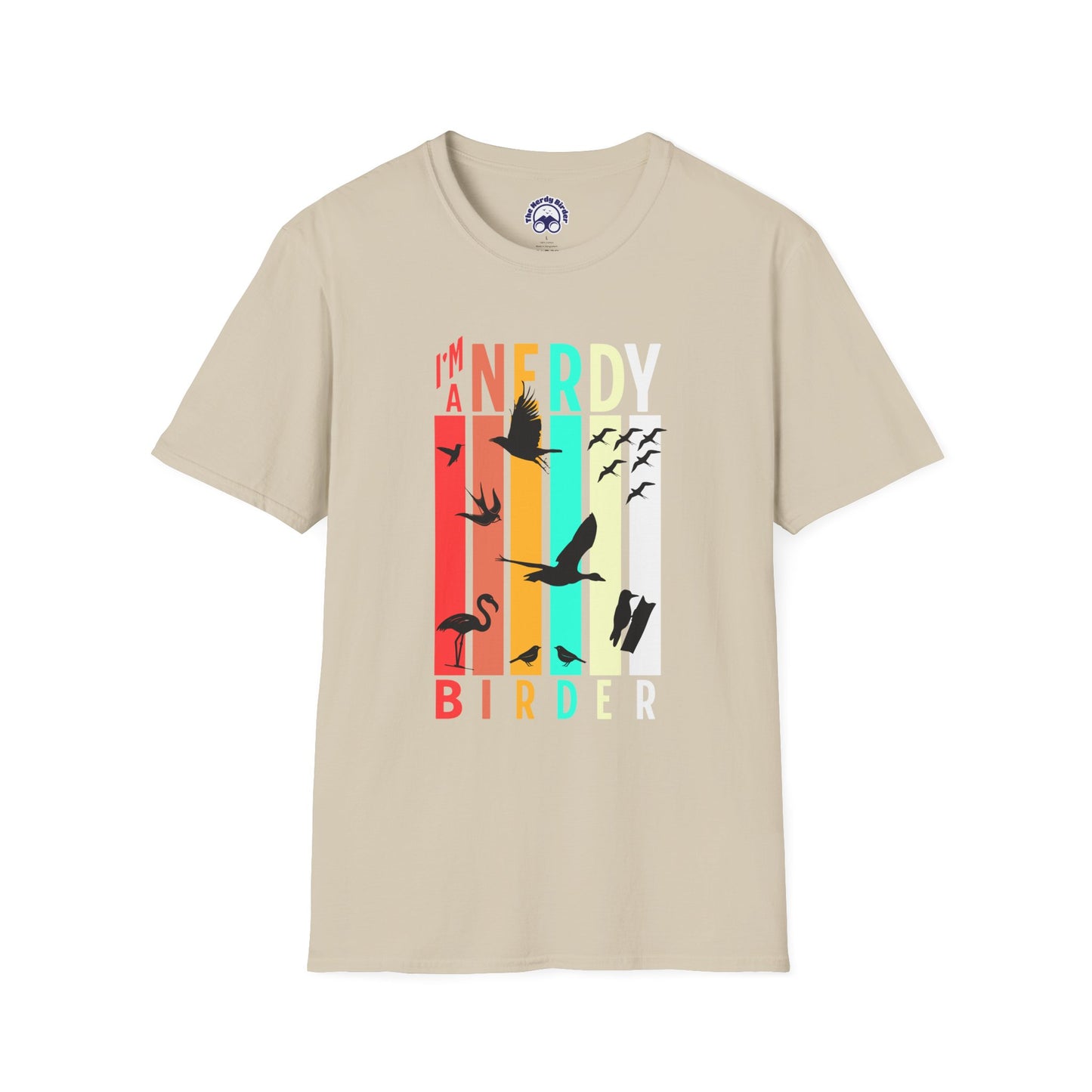I'm A Nerdy Birder Unisex Softstyle T-Shirt - Nature Lover's Gift