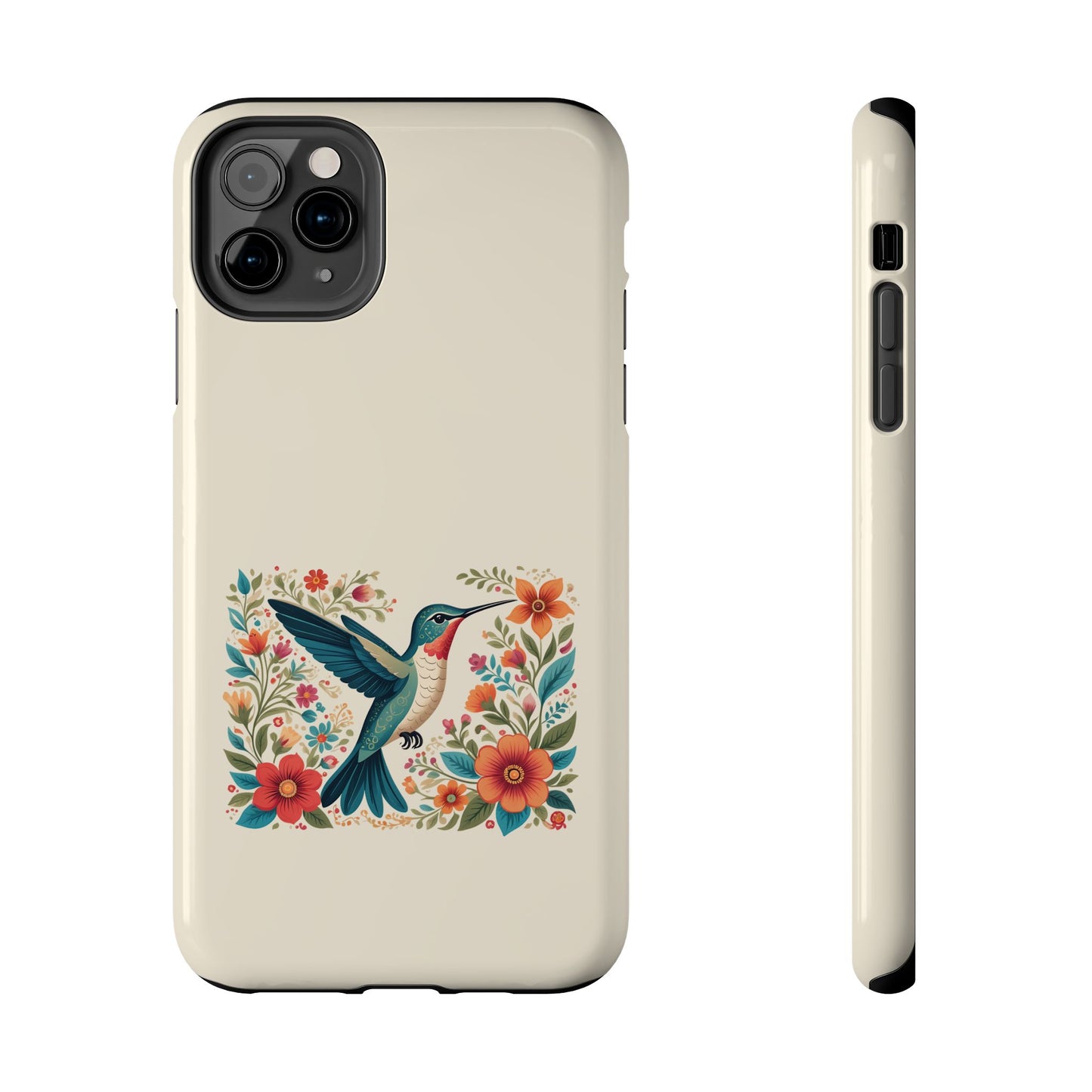 Hummingbird in Bloom Tough Phone Cases