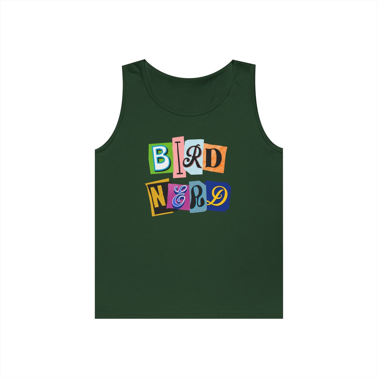 The Nerdy Birder Bird Nerd Tank Top, Gift for Bird Lovers, Unisex Summer Wear, Nature Lover's Apparel, Fun Casual Tank