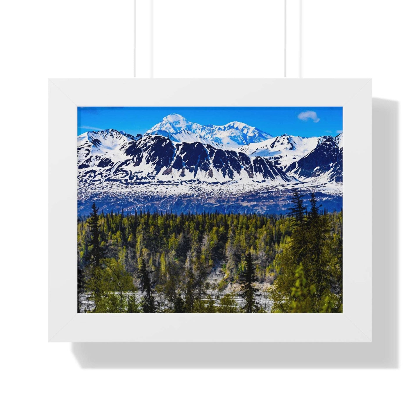 Mountain Landscape Framed Poster, Scenic Wall Art, Nature Decor, Gift for Outdoor Lovers, Home Office Artwork, Nature