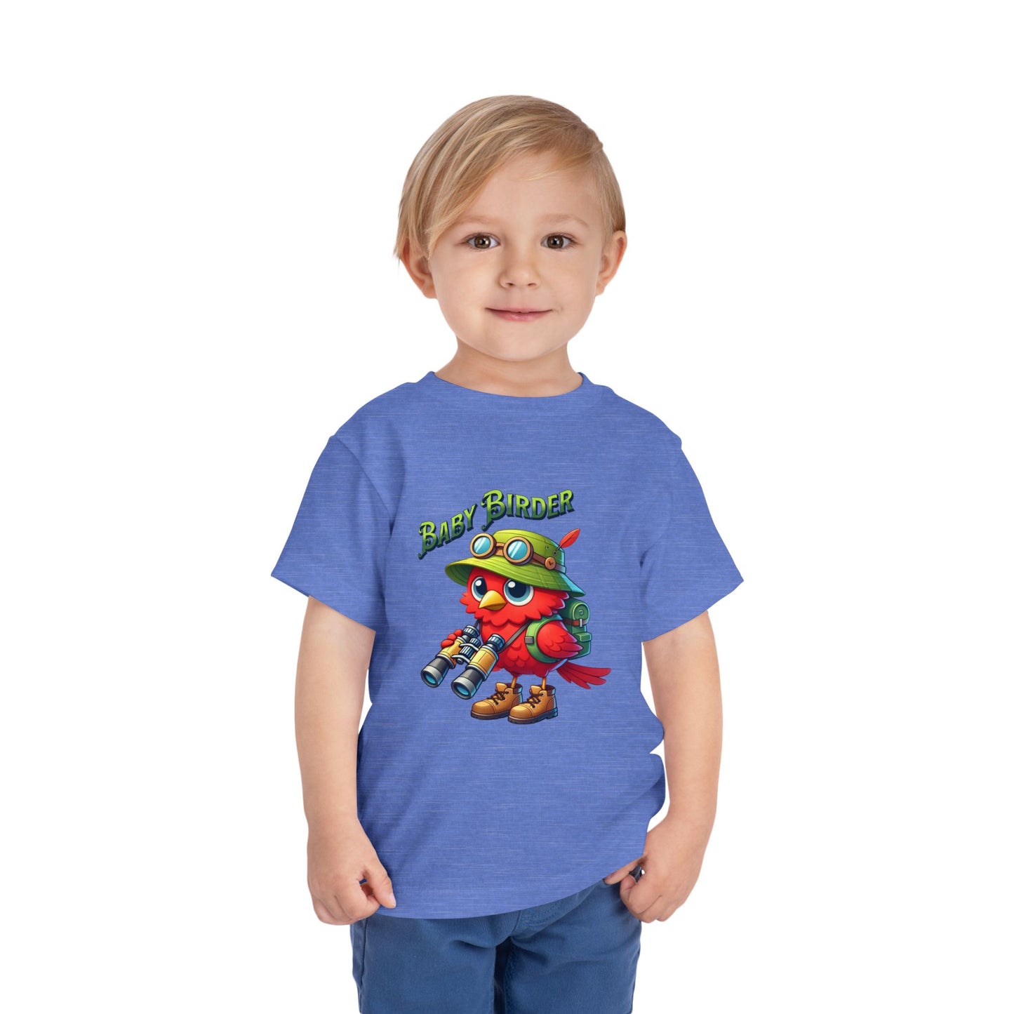 The Nerdy Birder - Cute Toddler T-Shirt with Baby Birder Tee
