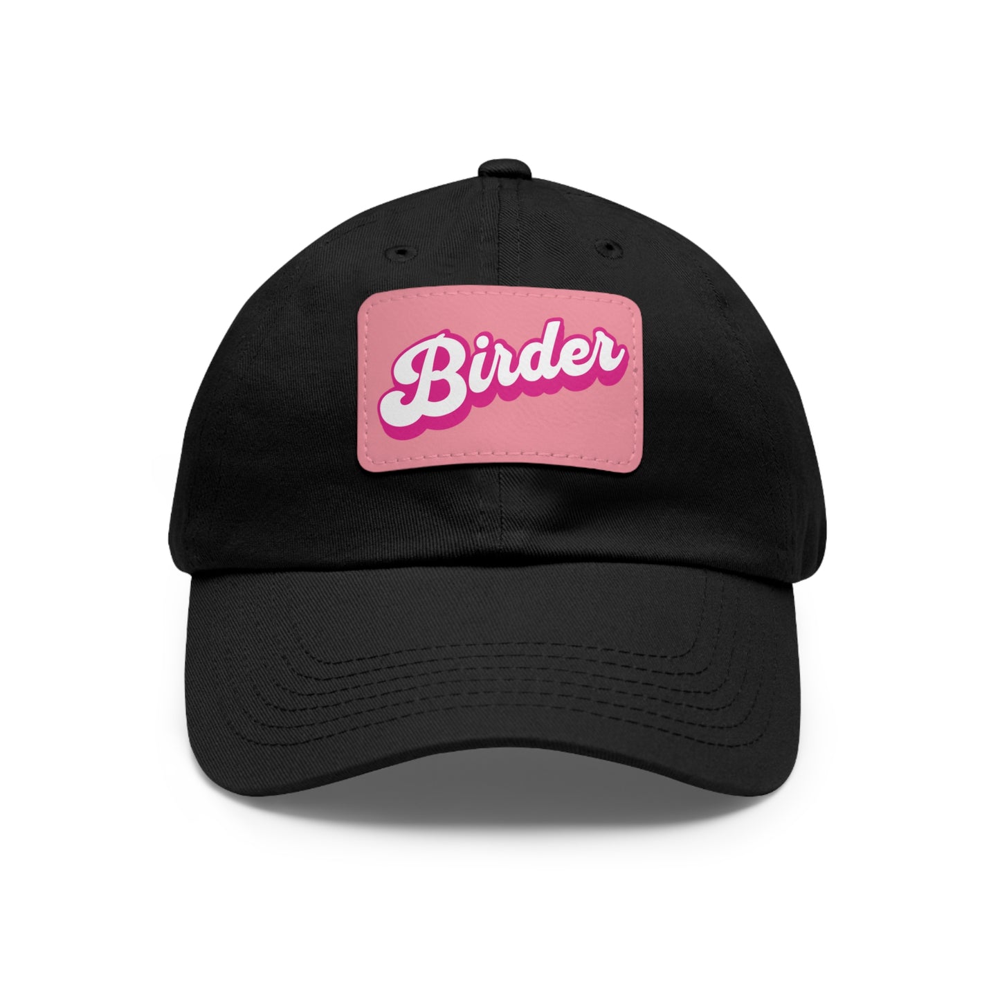 The Nerdy Birder - Birder Hat with Leather Patch for Inspired by childhood memories of playful glamour, Stylish Outdoor Cap, Gift for Bird Watching Enthusiasts, Casual Fashion Accessory