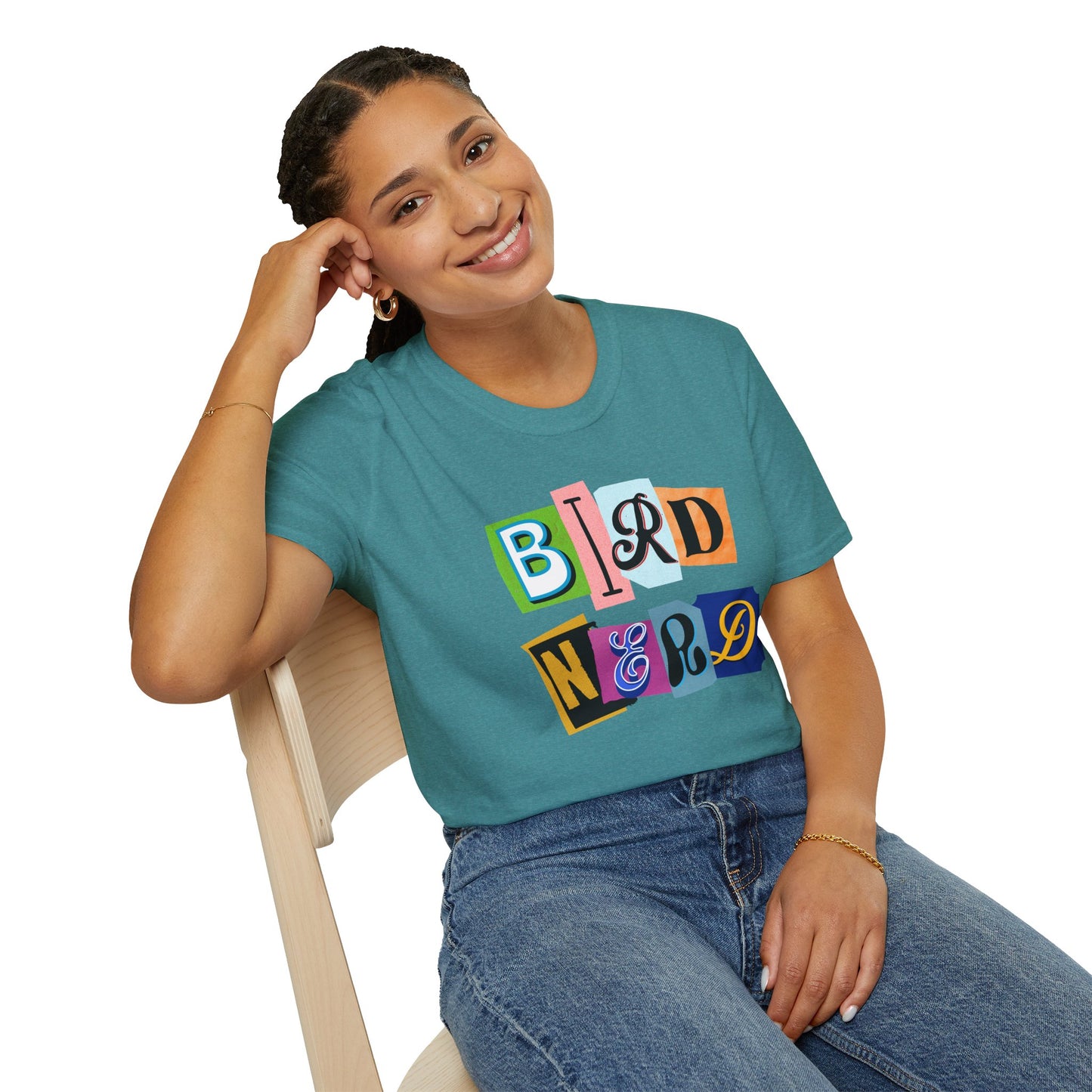 Bird Nerd Unisex Softstyle T-Shirt - Fun & Quirky Tee