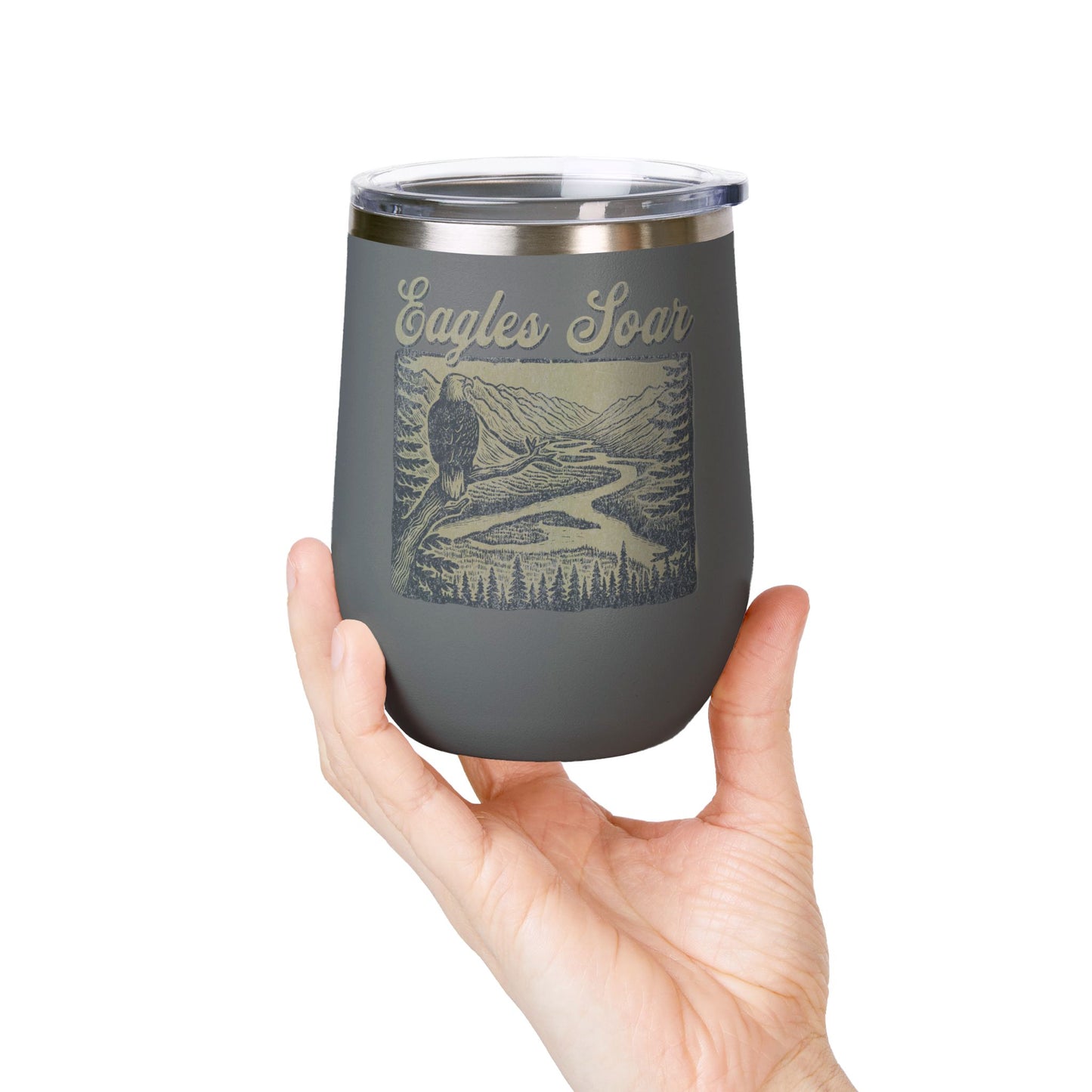 Eagles Soar Wine Tumbler, 12oz