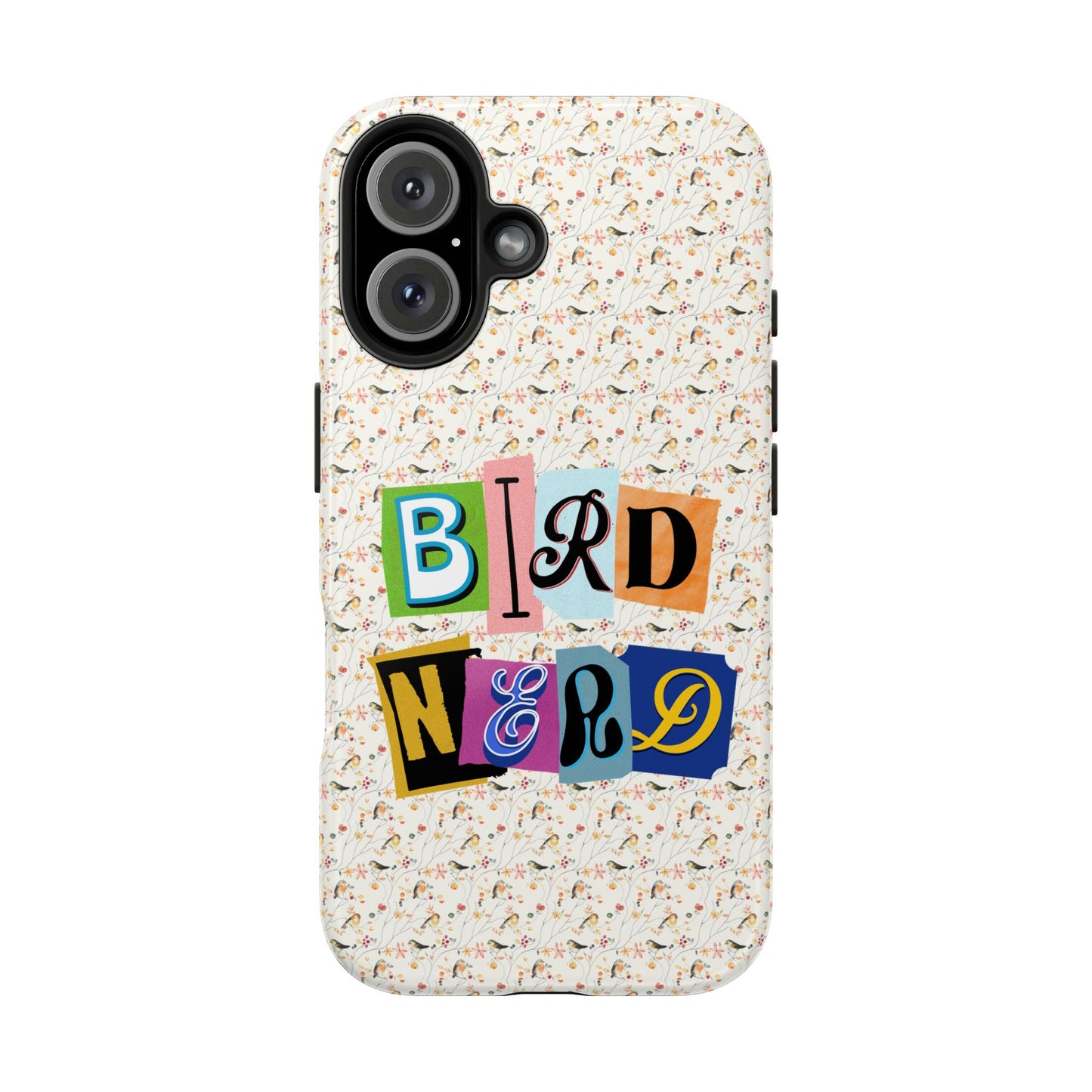 Bird Nerd Tough Phone Case - Fun & Colorful Design for Bird Lovers