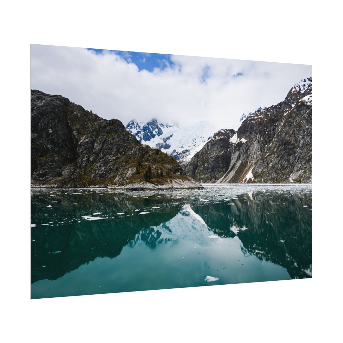 Scenic Mountain Reflection Rolled Poster | Tranquil Nature Wall Art