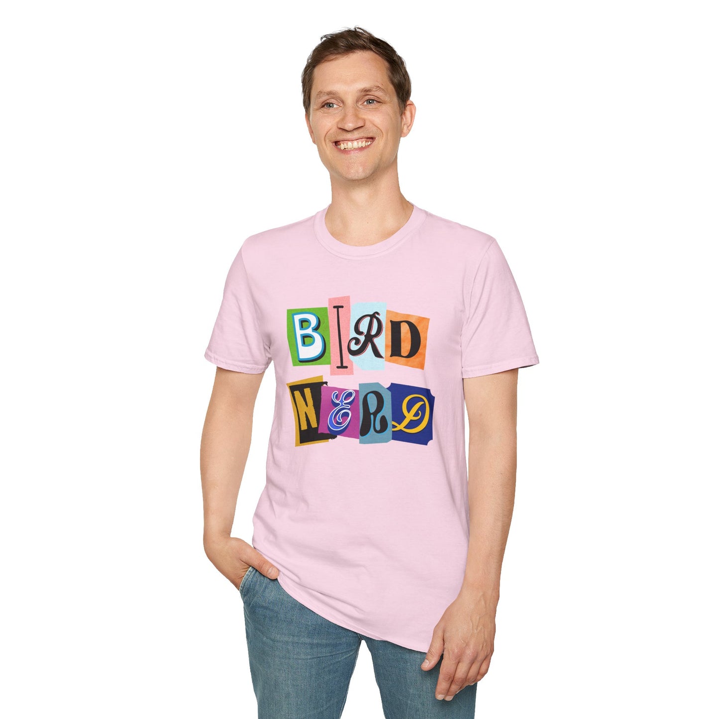 Bird Nerd Unisex Softstyle T-Shirt - Fun & Quirky Tee