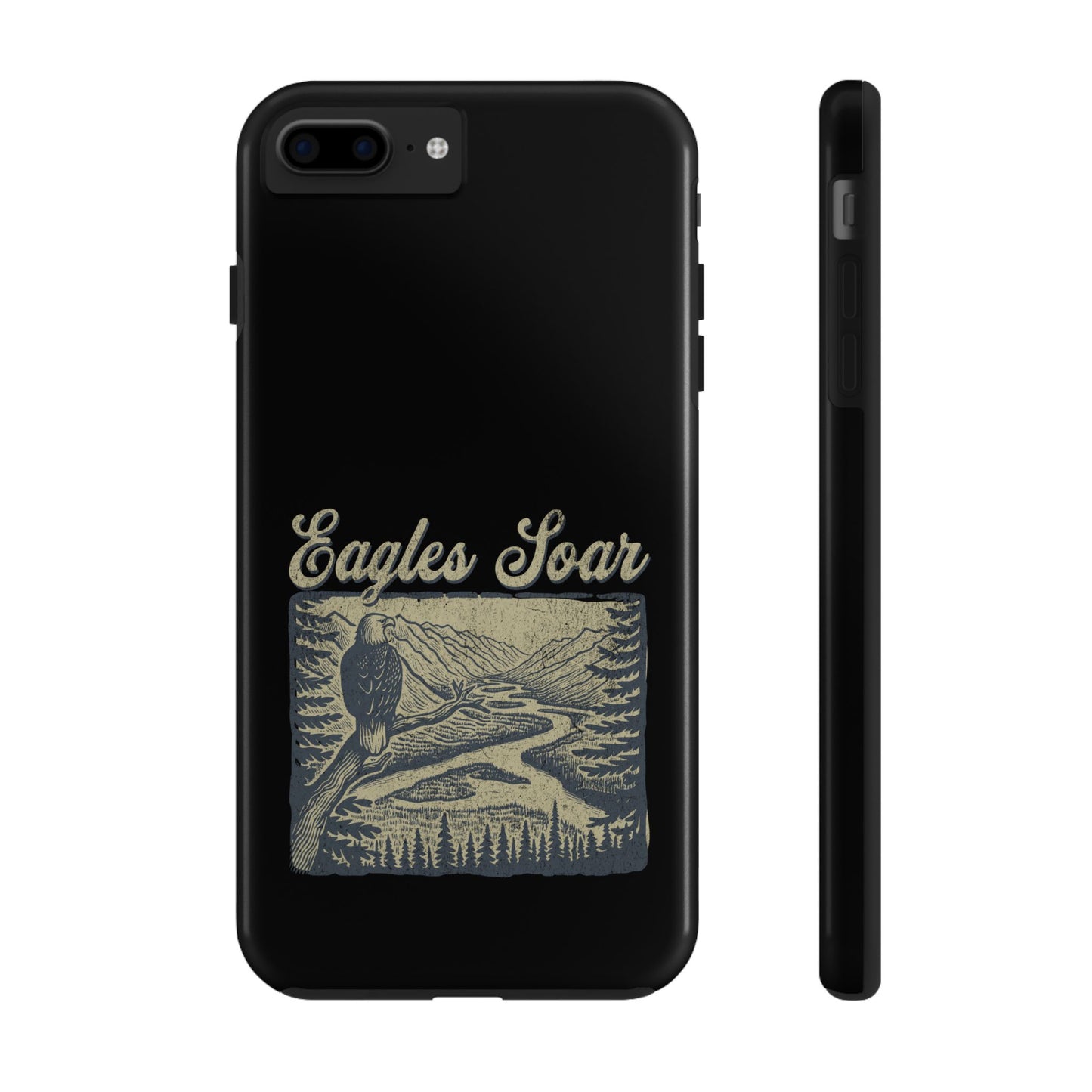The Nerdy Birder - Eagles Soar Tough Phone Case, Nature Lover Gift, Hiking Accessory, Wildlife Enthusiast, Adventure Protection Case
