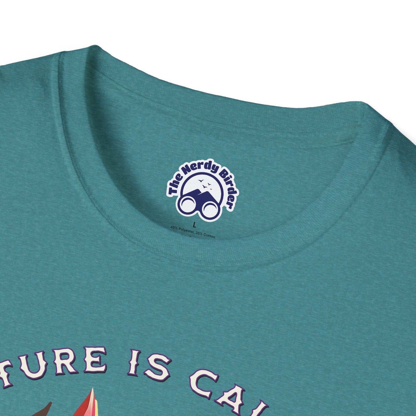 Nature Is Calling Birding Unisex Softstyle T-Shirt