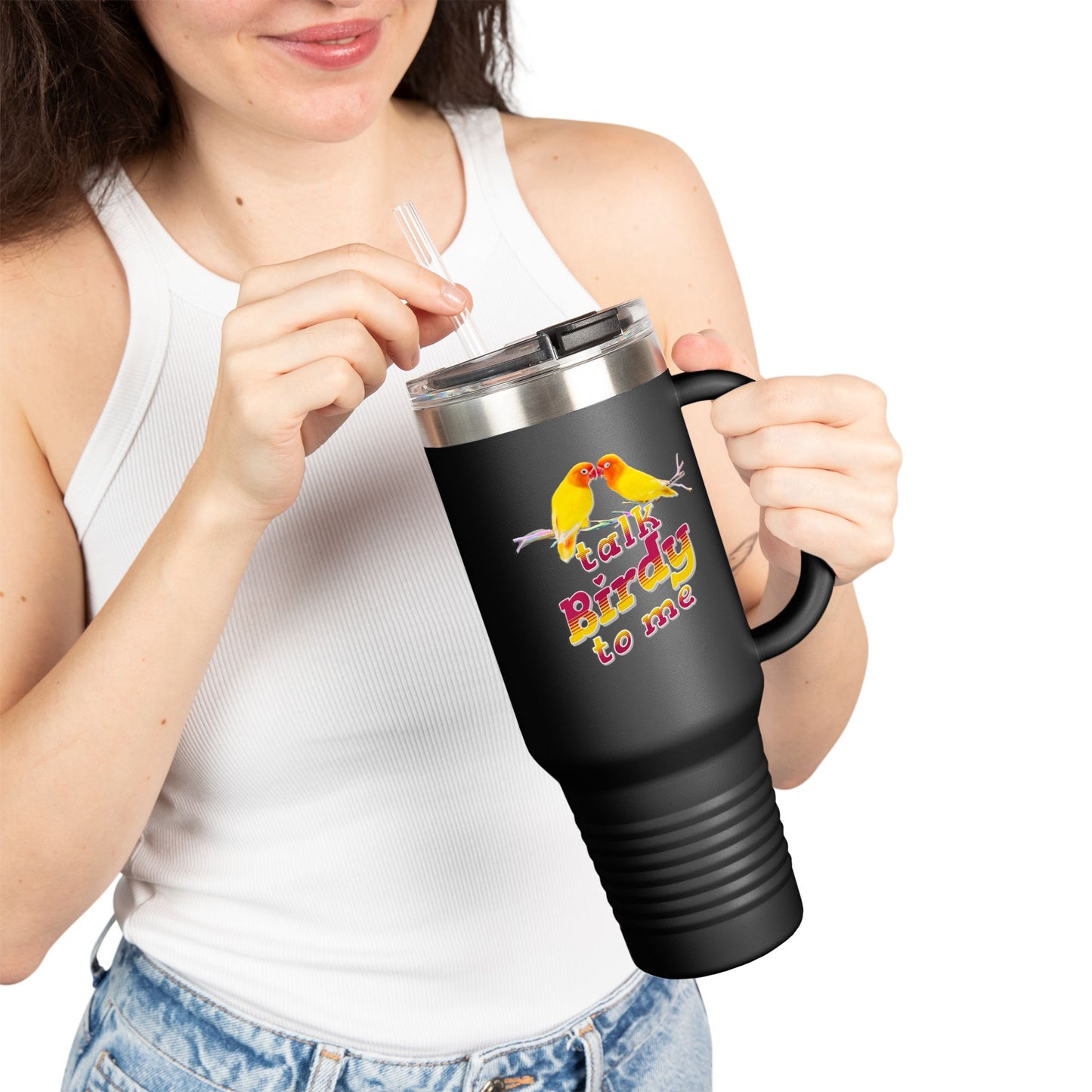Talk Birdy To Me Insulated Travel Mug 40oz