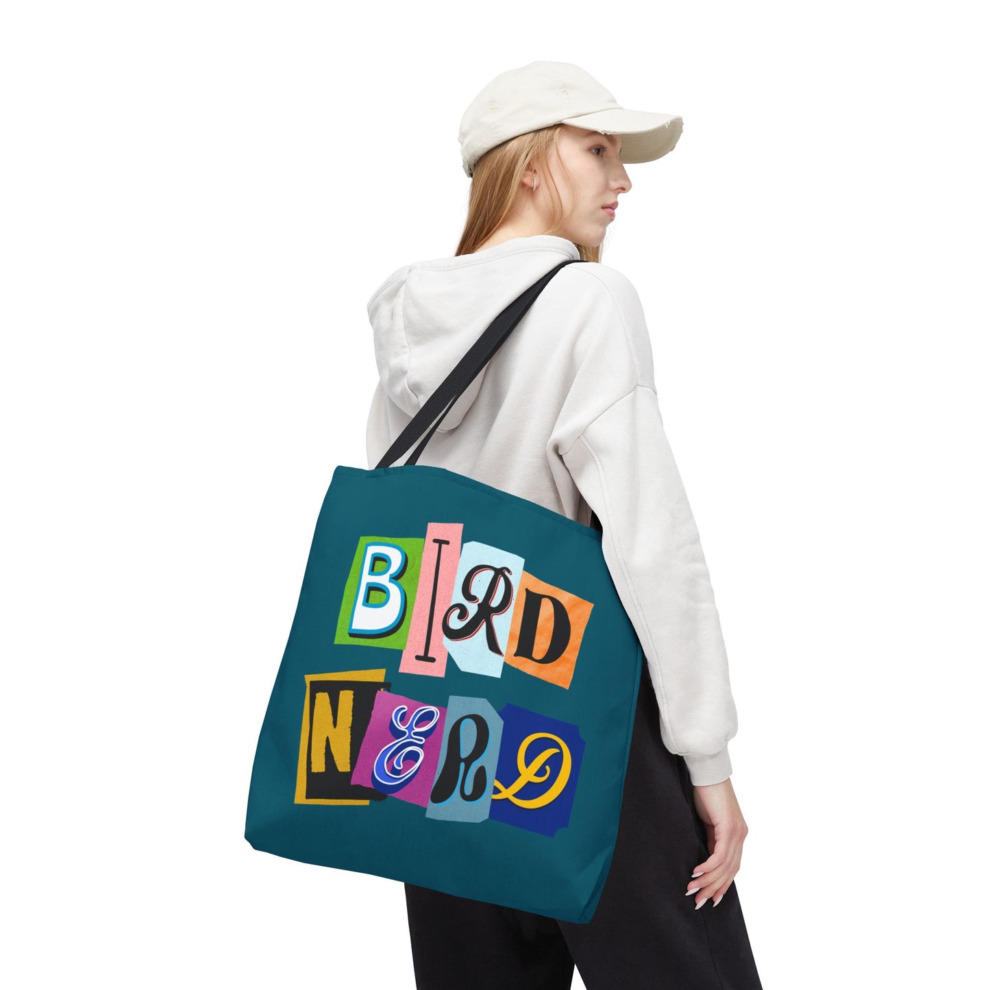 Bird Nerd Teal Tote Bag – Perfect for Bird Lovers & Nature Enthusiasts