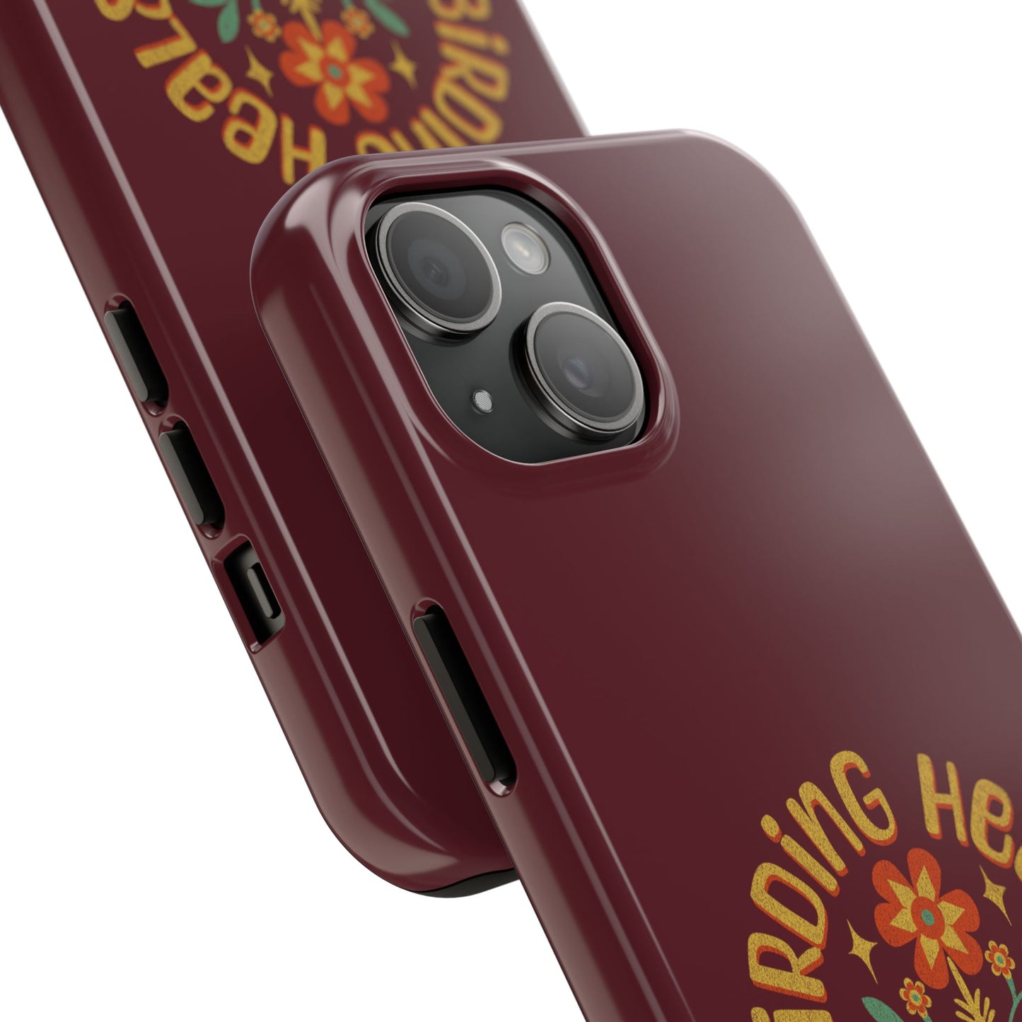 The Nerdy Birder - Birding Heals the Mind & Soul Design, Tough Secure Phone Covers for Bird Lovers, Artistic Gifts for Nature Enthusiasts