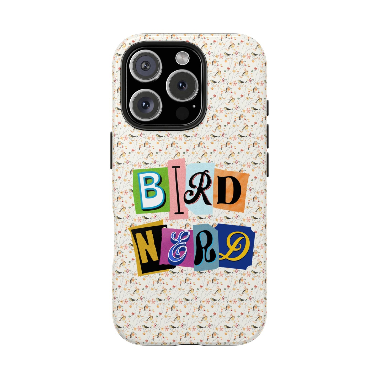 Bird Nerd Tough Phone Case - Fun & Colorful Design for Bird Lovers
