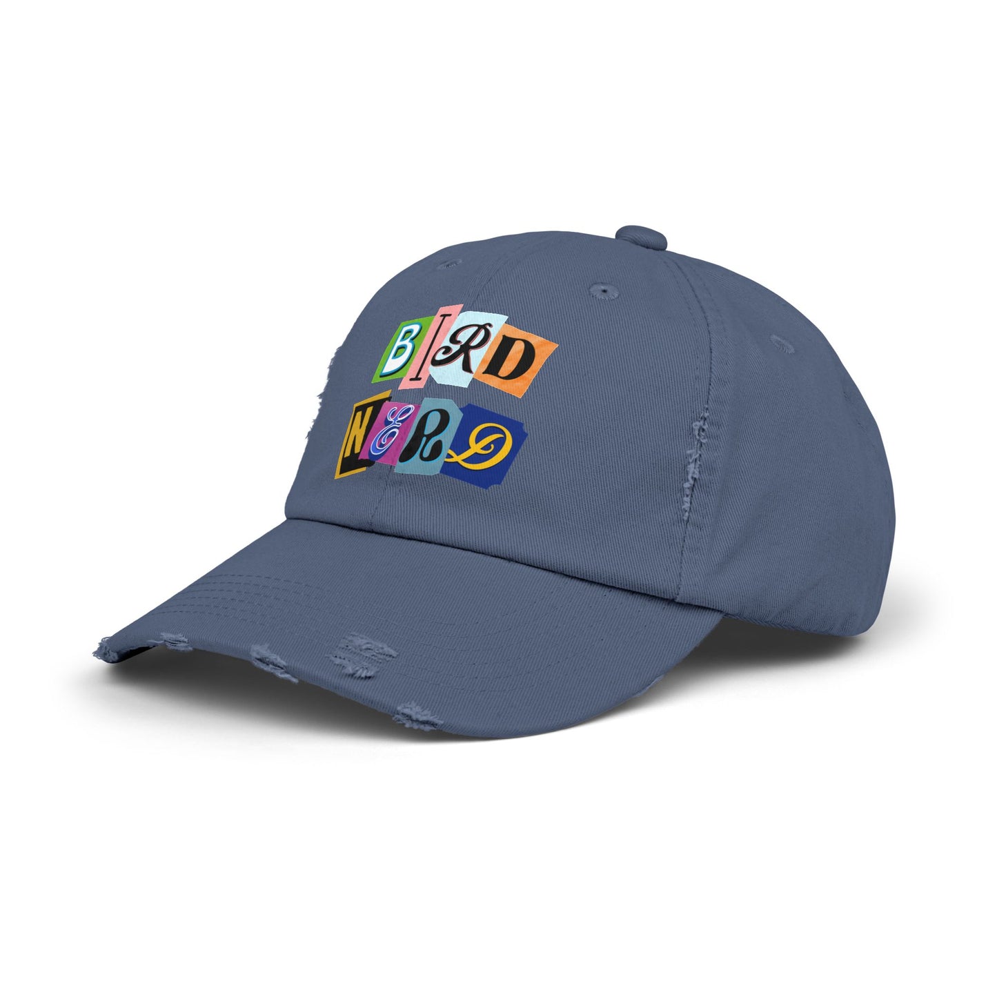 Bird Nerd Playful Unisex Distressed Cap - Perfect for Bird Lovers & Nerds