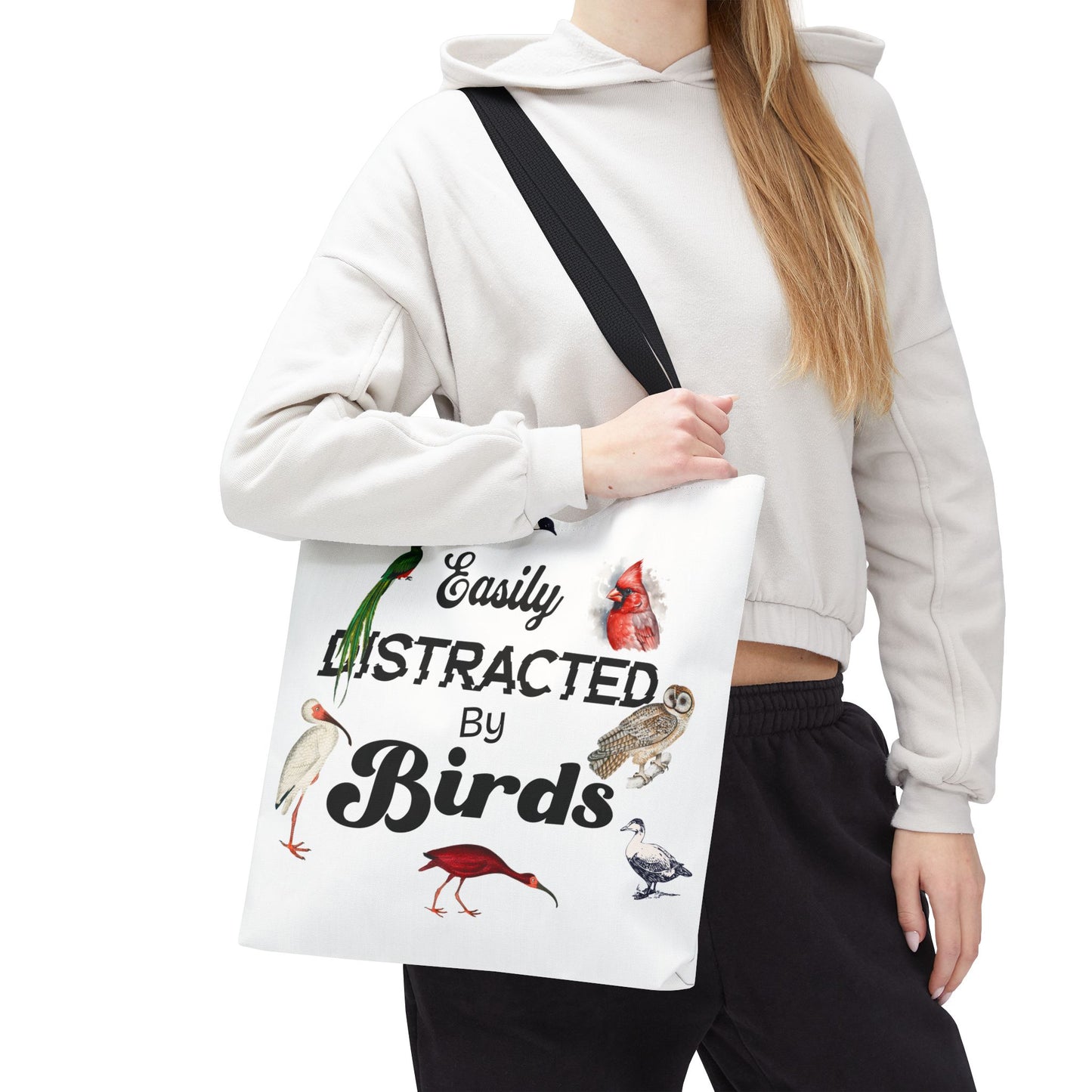Easily Distracted By Birds Tote Bag – Perfect for Bird Lovers & Nature Enthusiasts