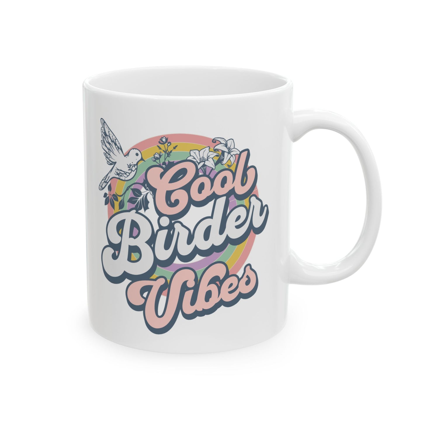 Cool Birder Inspirational Ceramic Coffee Mug - 11oz & 15oz