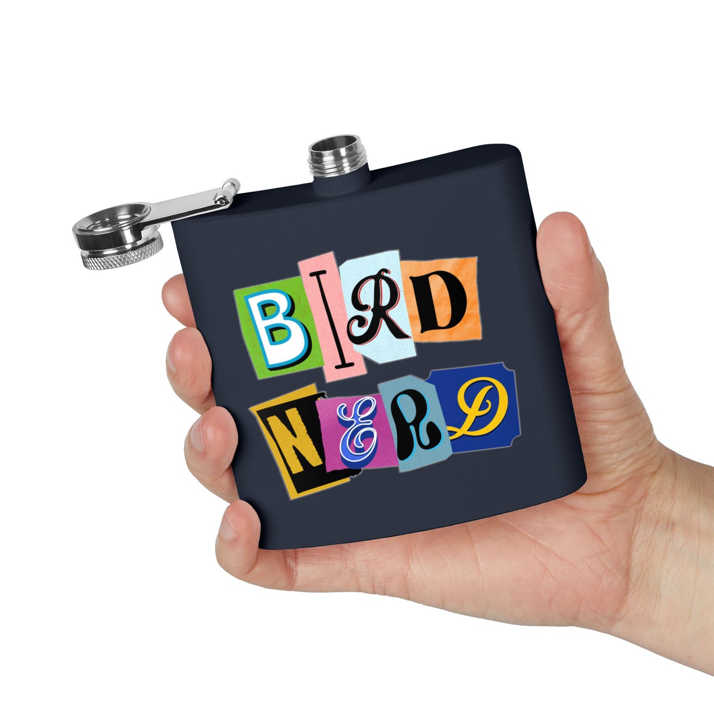 Bird Nerd Funny Bird Lover's Stainless Steel Flask - 6oz