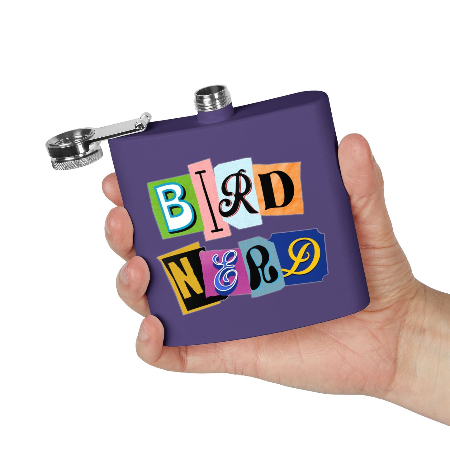Bird Nerd Funny Bird Lover's Stainless Steel Flask - 6oz