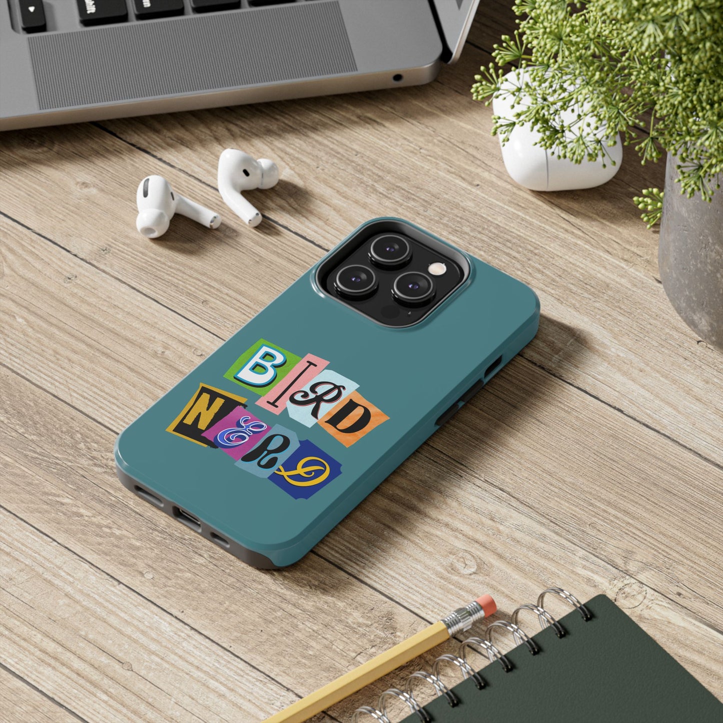 The Nerdy Birder - Bird Nerd Tough Phone Cover for Bird Lovers, Unique Gift for Wildlife Enthusiasts
