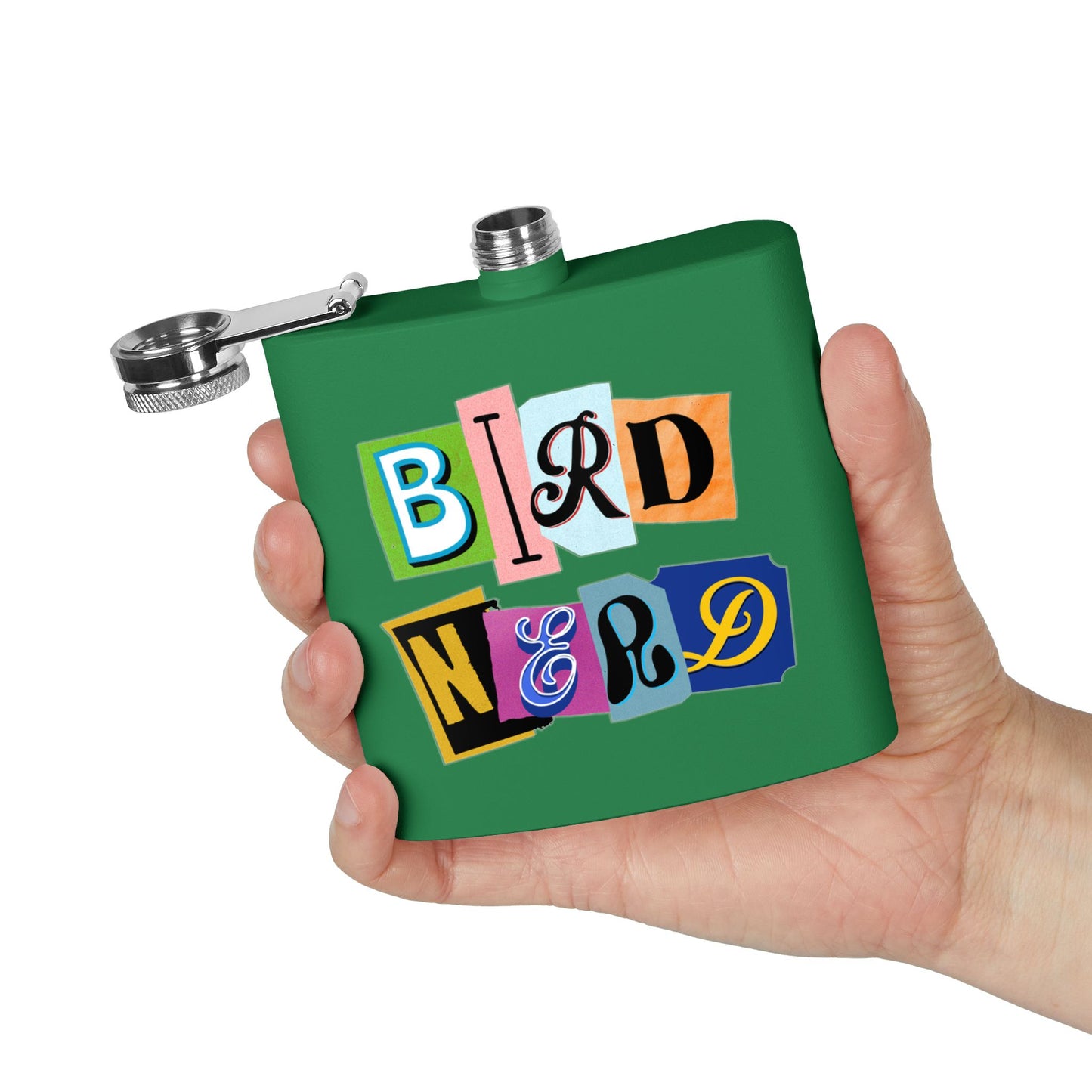 Bird Nerd Funny Bird Lover's Stainless Steel Flask - 6oz