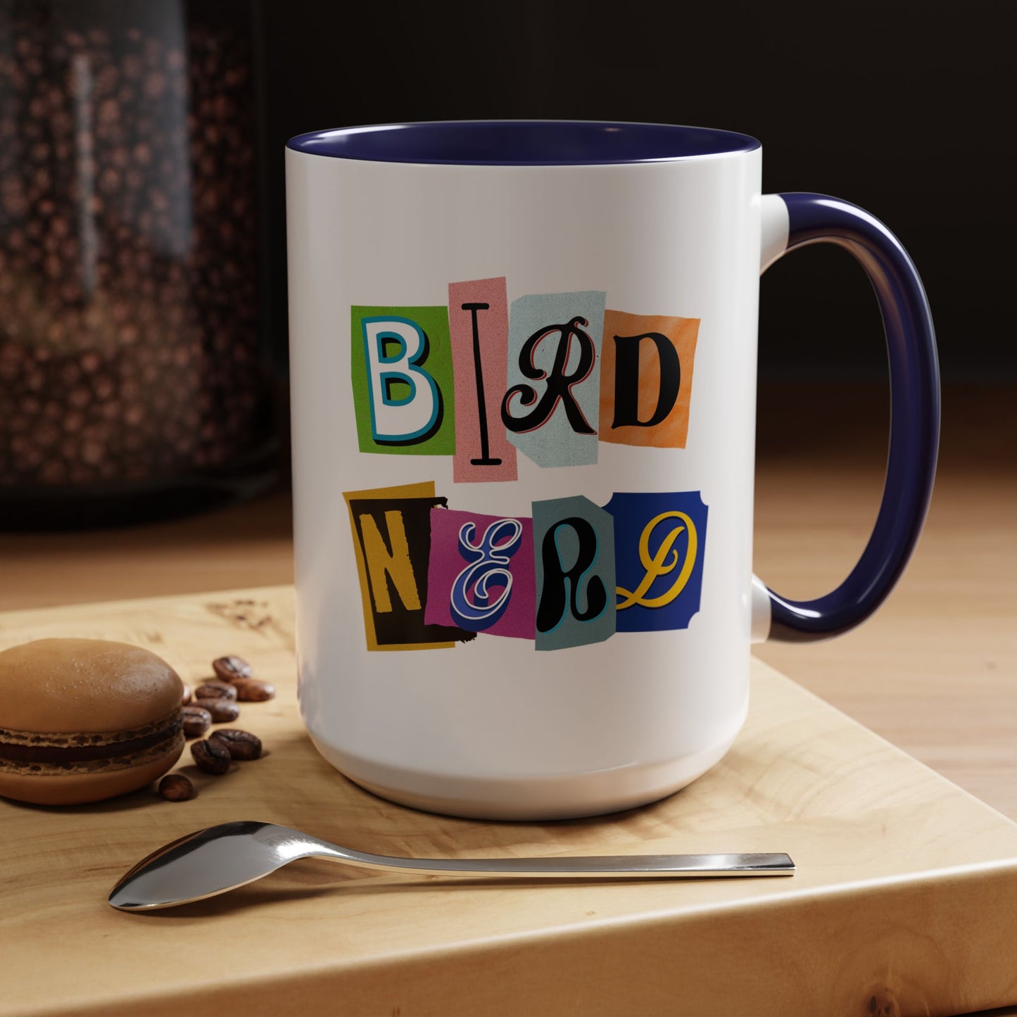 Bird Nerd Accent Coffee Mug - Fun & Quirky Gift for Bird Lovers