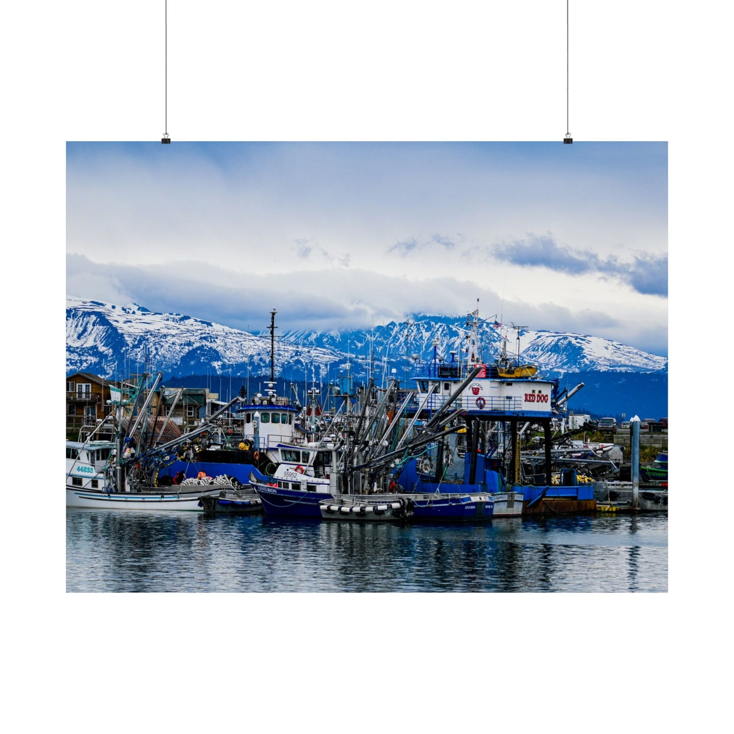 Scenic Matte Horizontal Poster - Tranquil Harbor Print for Home Decor