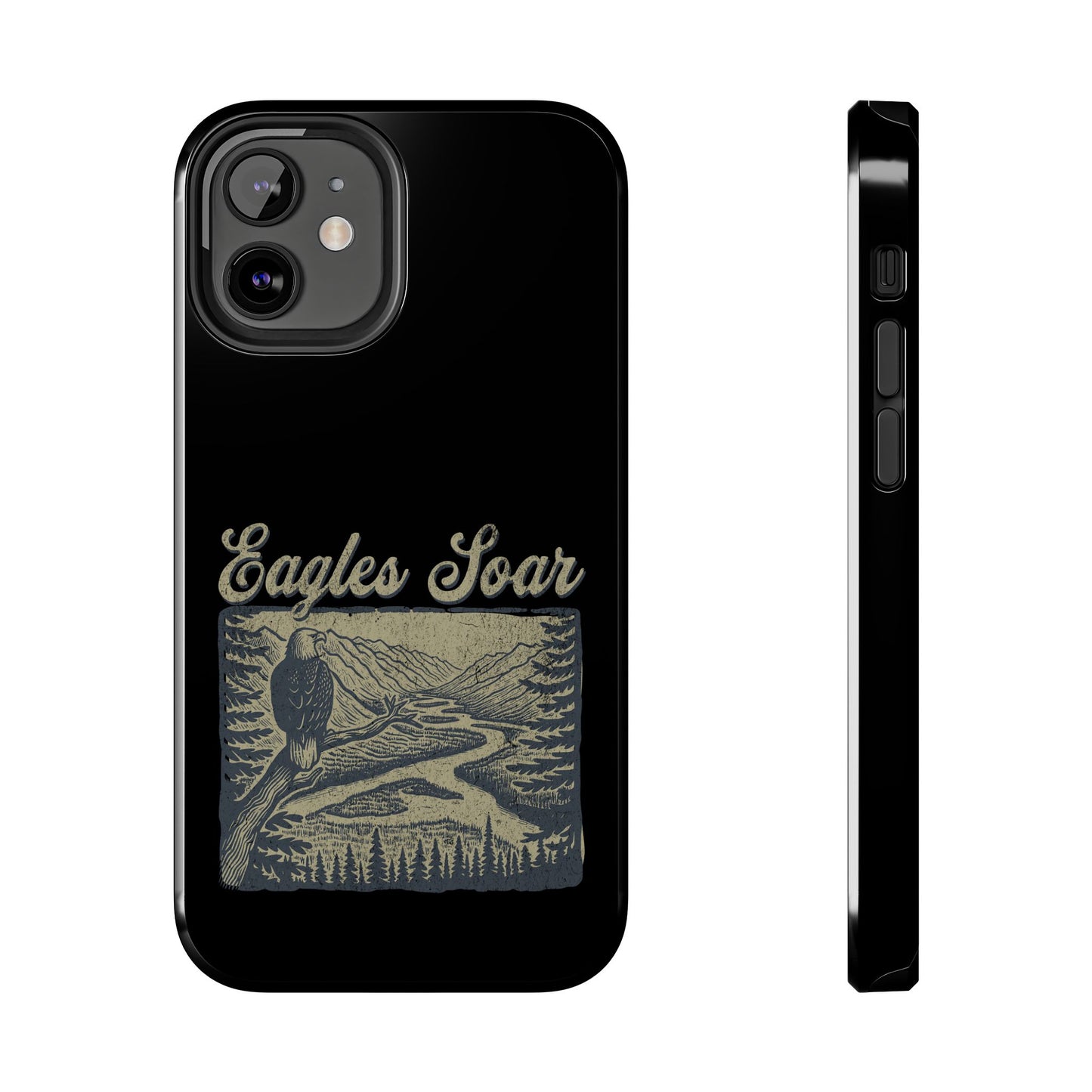 The Nerdy Birder - Eagles Soar Tough Phone Case, Nature Lover Gift, Hiking Accessory, Wildlife Enthusiast, Adventure Protection Case