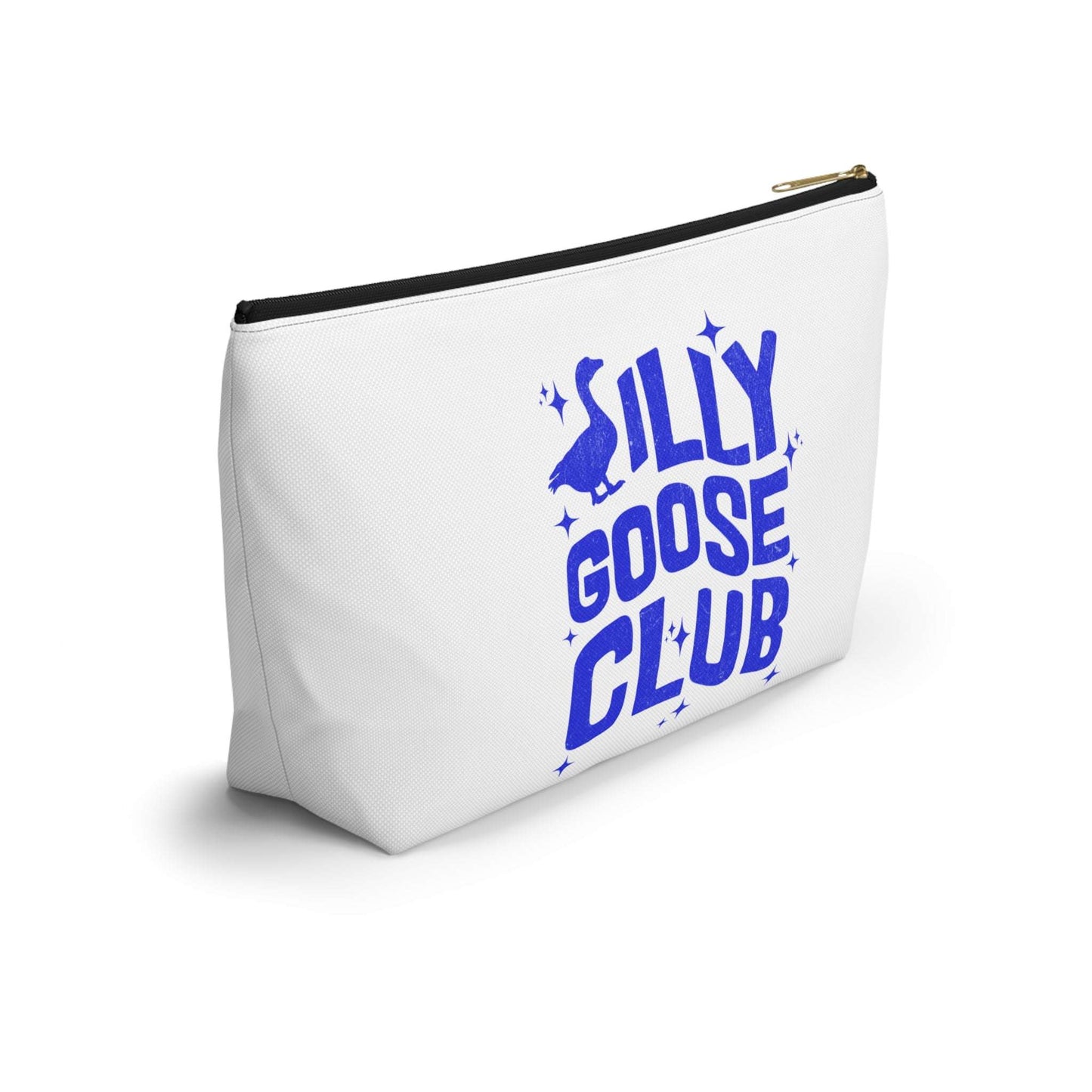 Silly Goose Club Accessory Pouch | Fun Makeup Bag | Travel Organizer | Gift for Friends | Cute Storage Solution | Quirky T-bottom Bag