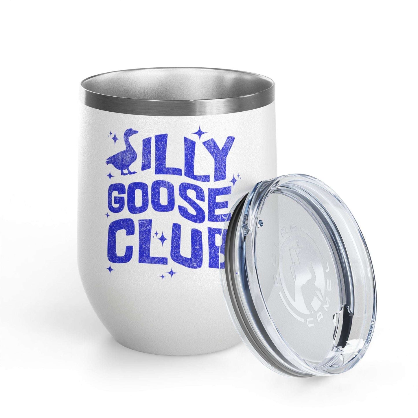 Silly Goose Club Wine Tumbler, Fun Party Gift, Personalized Drinkware, Friendship Gift, Outdoor Adventure Mug