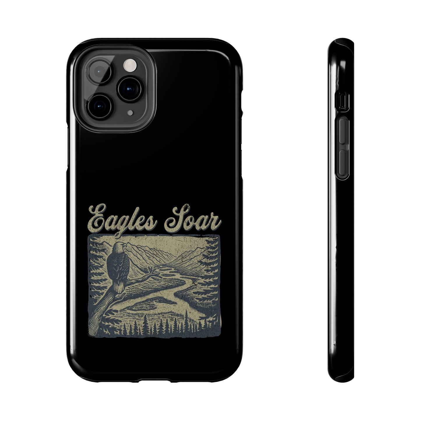The Nerdy Birder - Eagles Soar Tough Phone Case, Nature Lover Gift, Hiking Accessory, Wildlife Enthusiast, Adventure Protection Case
