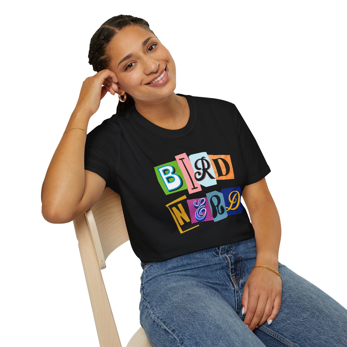 Bird Nerd Unisex Softstyle T-Shirt - Fun & Quirky Tee