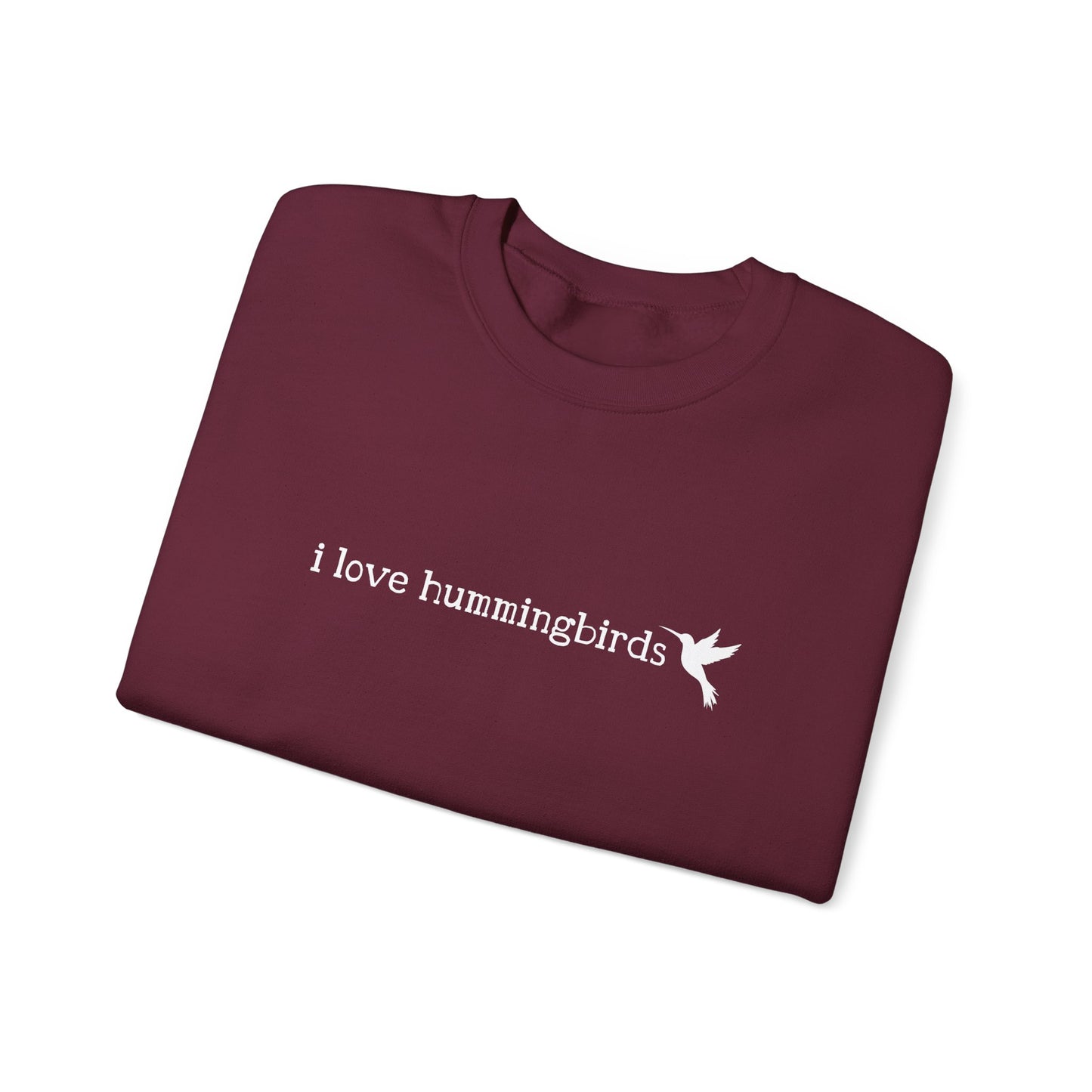 I Love Hummingbirds - Unisex Heavy Blend™ Crewneck Sweatshirt
