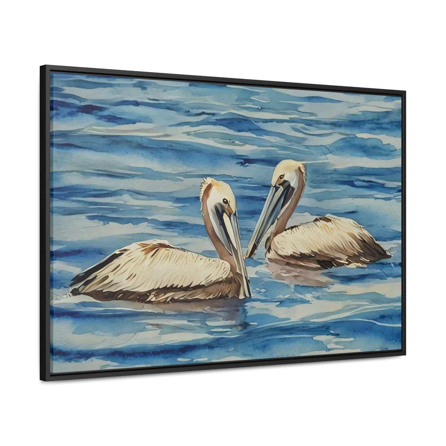 Serene Pelican Canvas Wrap - Coastal Wall Art for Beach Lovers