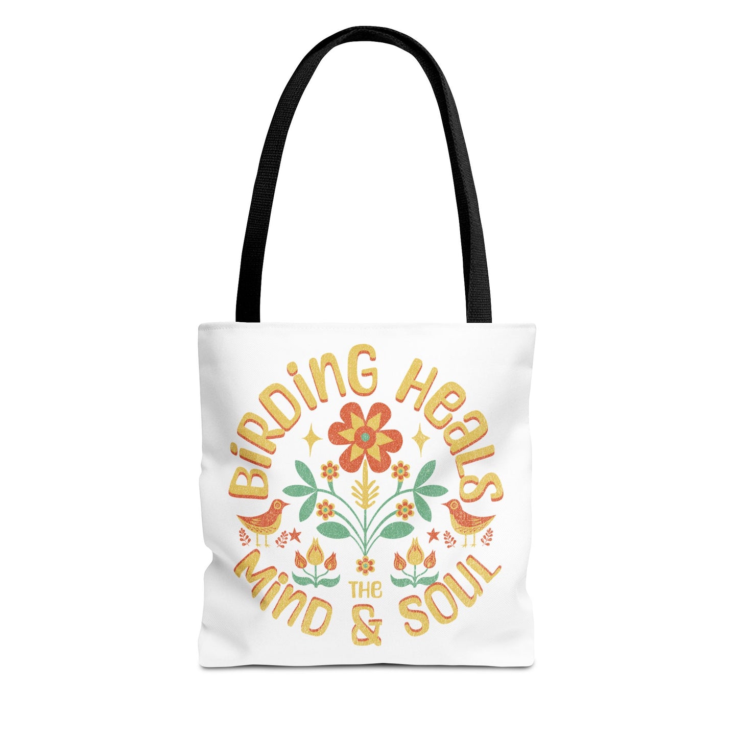 Birding Heals Tote Bag - Inspirational Eco-Friendly Carryall for Nature Lovers