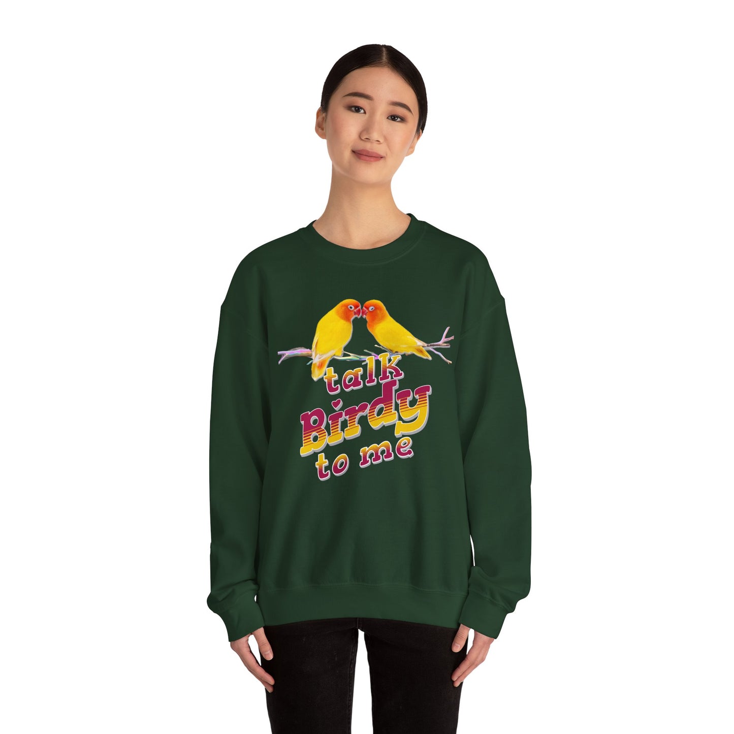Talk Birdy to Me Unisex Heavy Blend Crewneck Sweatshirt