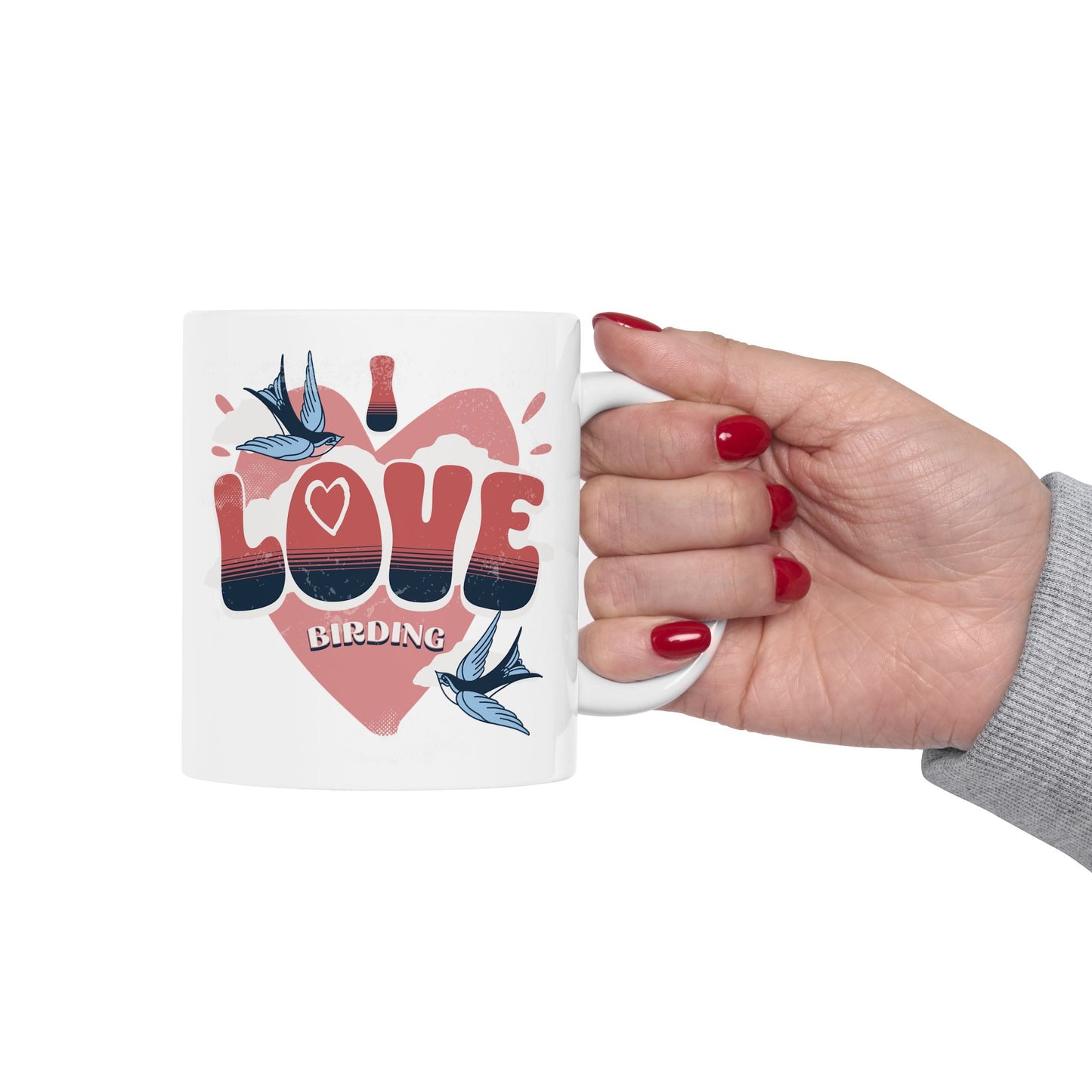I Love Birding Ceramic Mug - Perfect for Gifting and Celebrations