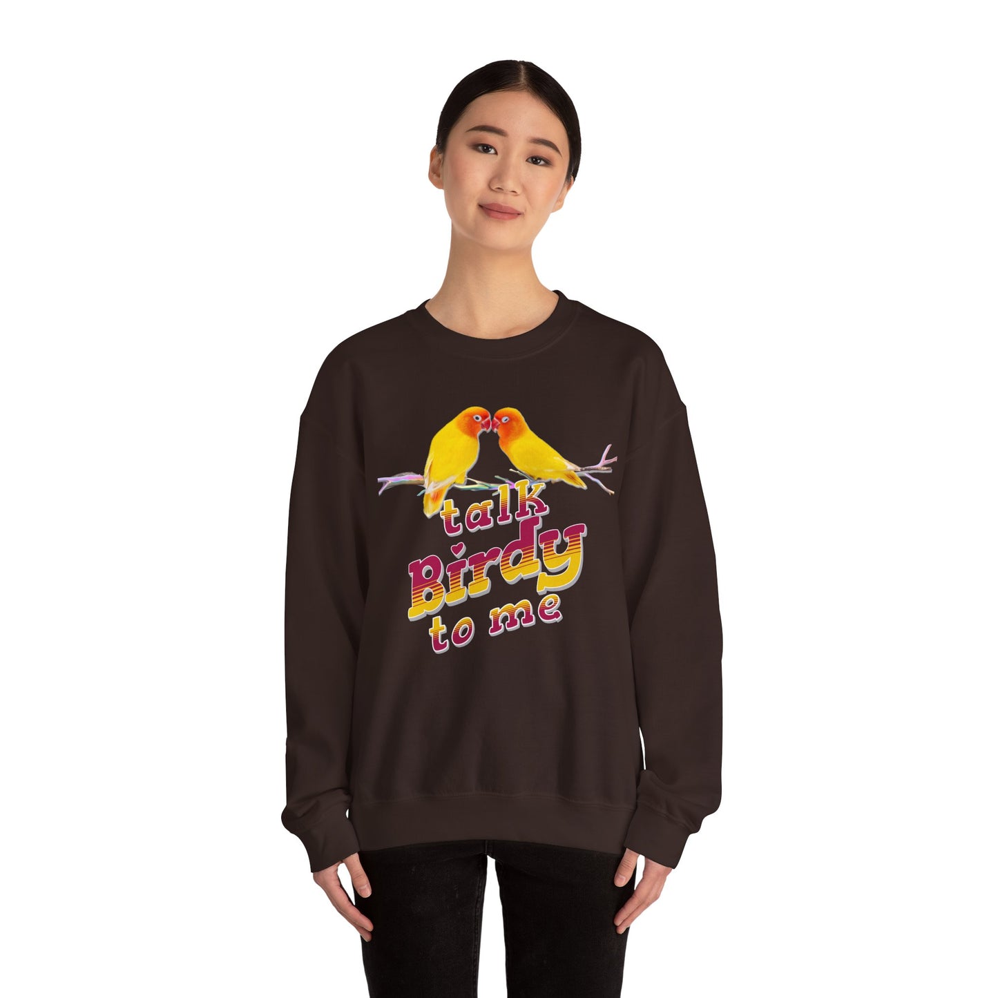Talk Birdy to Me Unisex Heavy Blend Crewneck Sweatshirt