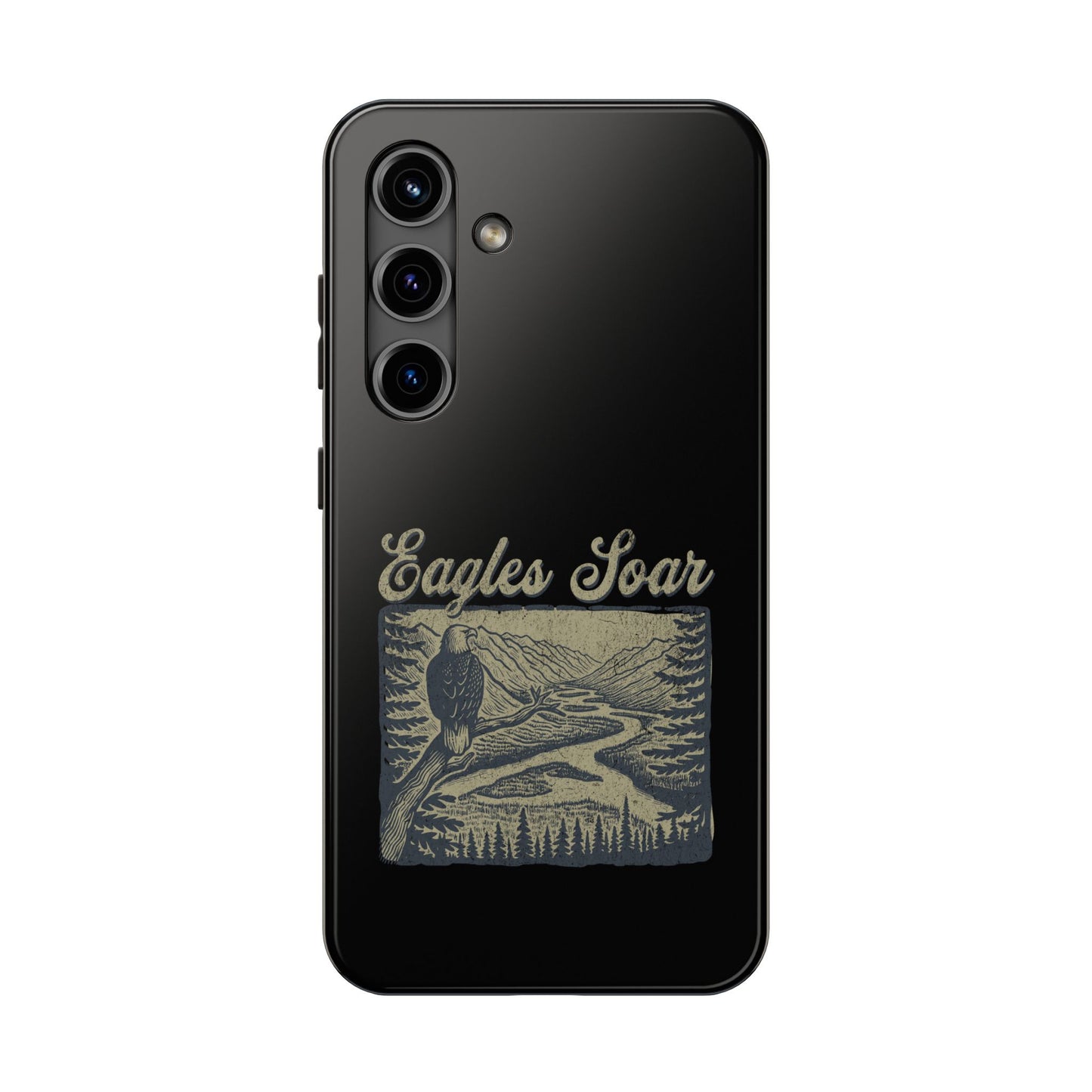 The Nerdy Birder - Eagles Soar Tough Phone Case, Nature Lover Gift, Hiking Accessory, Wildlife Enthusiast, Adventure Protection Case