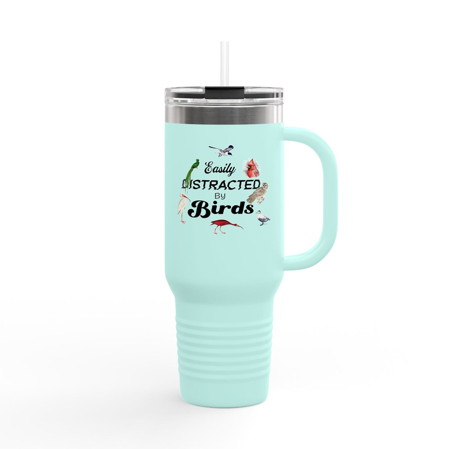 Easily Distracted by Birds Insulated Travel Mug - 40oz Adventure Companion