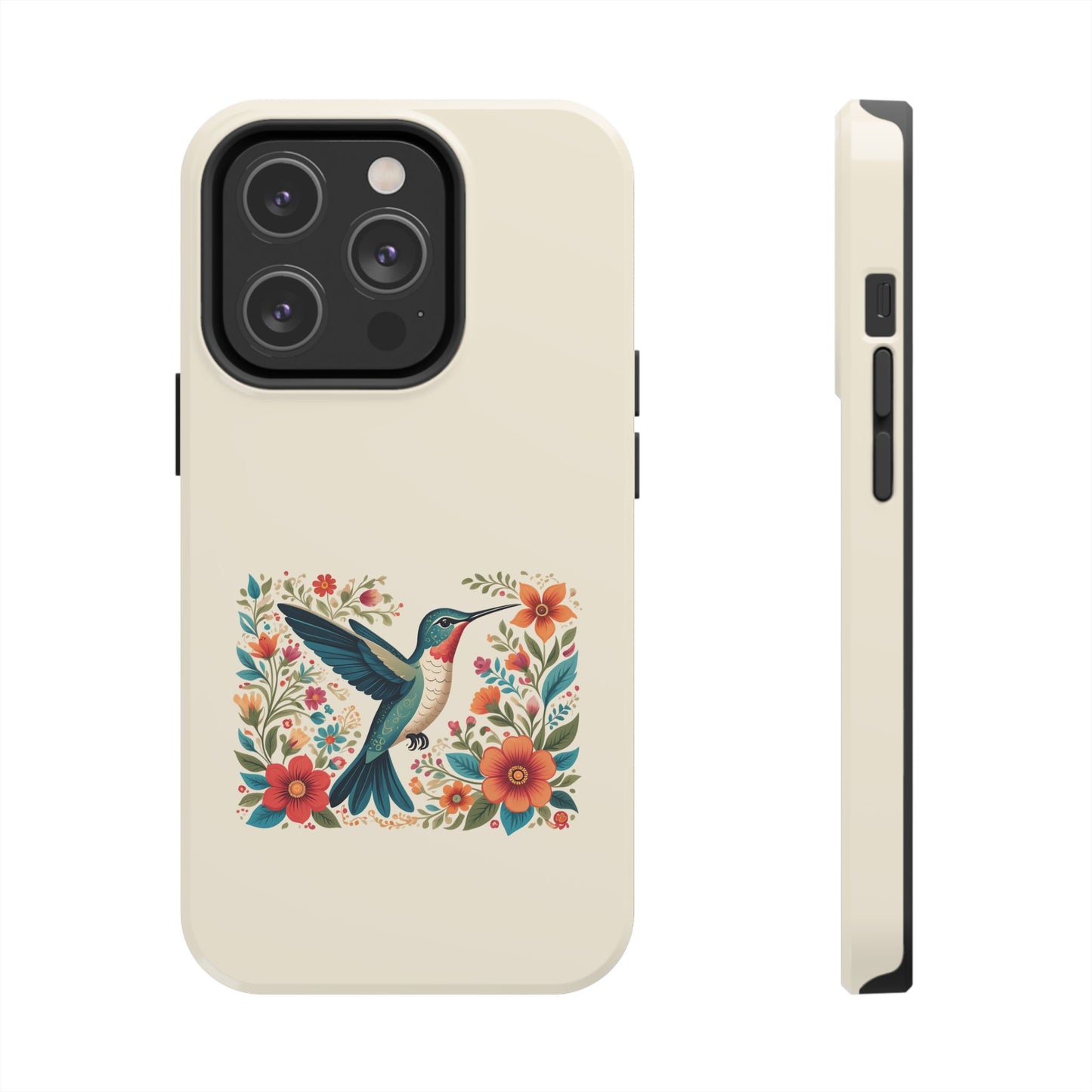 Hummingbird in Bloom Tough Phone Cases