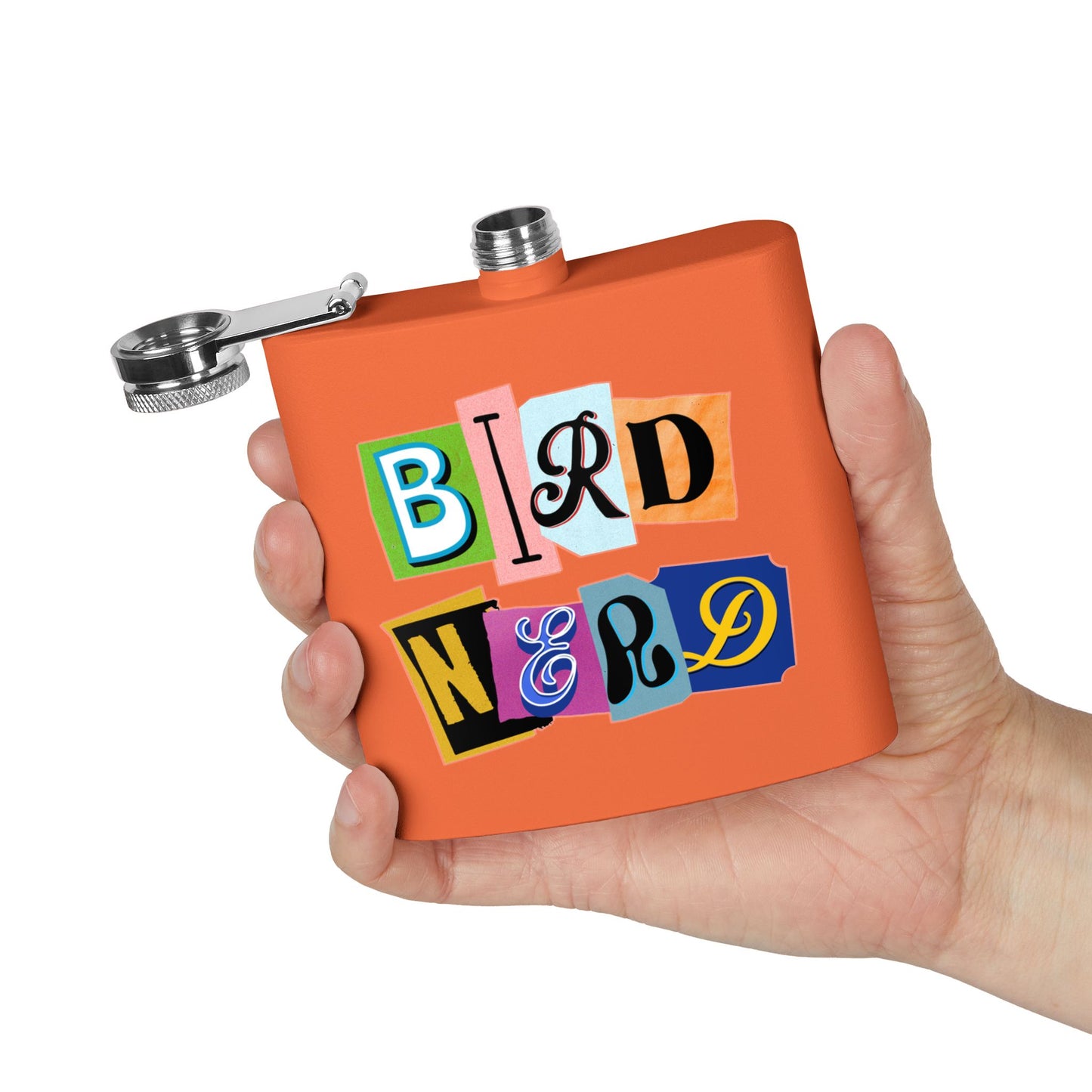 Bird Nerd Funny Bird Lover's Stainless Steel Flask - 6oz