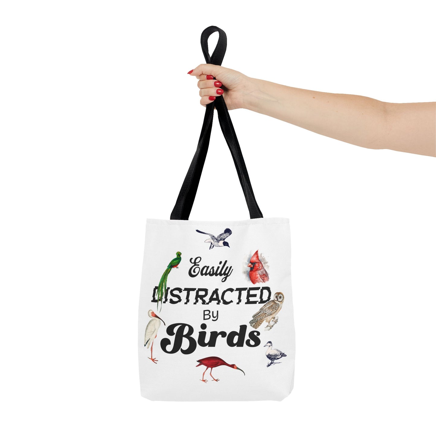 Easily Distracted By Birds Tote Bag – Perfect for Bird Lovers & Nature Enthusiasts