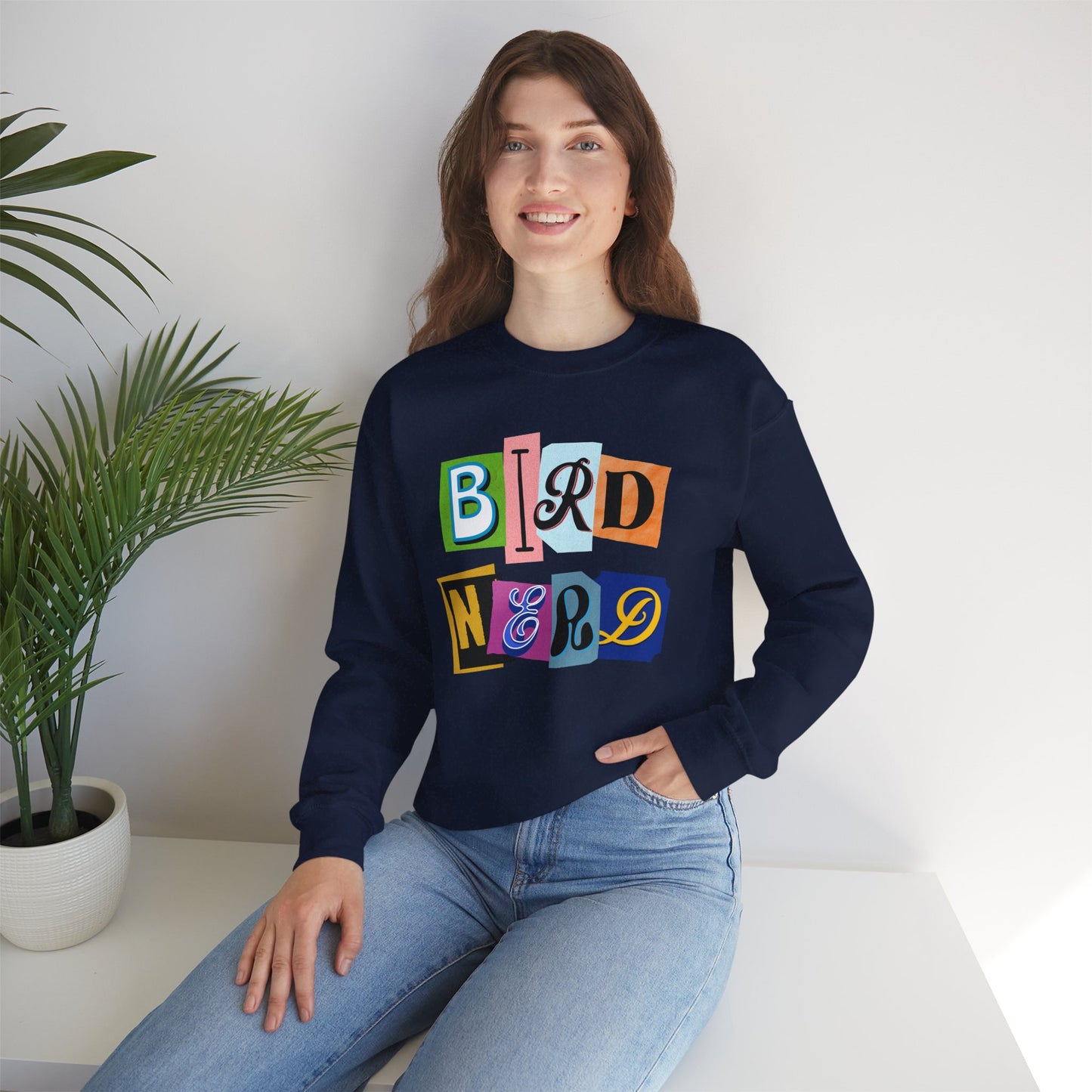 Bird Nerd Crewneck Sweatshirt - Fun Casual Wear for Bird Lovers