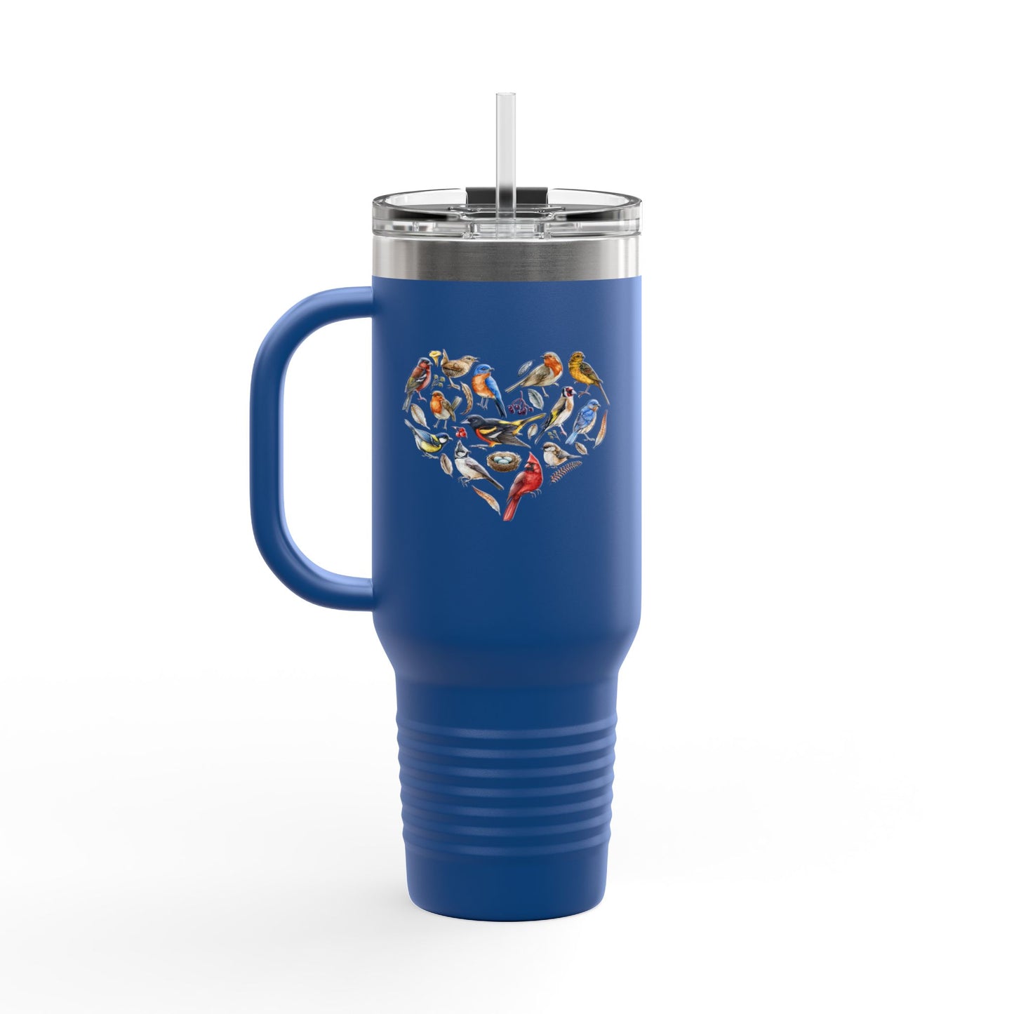 Bird Heart Insulated Travel Mug, 40oz